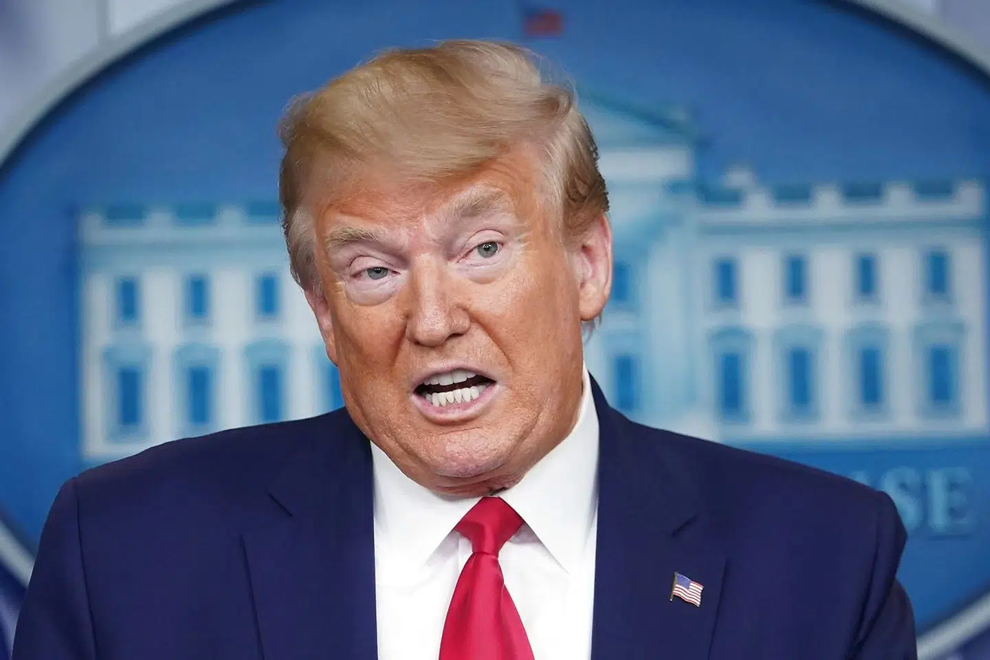 USAs præsident Donald Trump fordrejer debatten mere end sine modstandere, skriver Peter Porskjær. Foto: Mandel Ngan / AFP