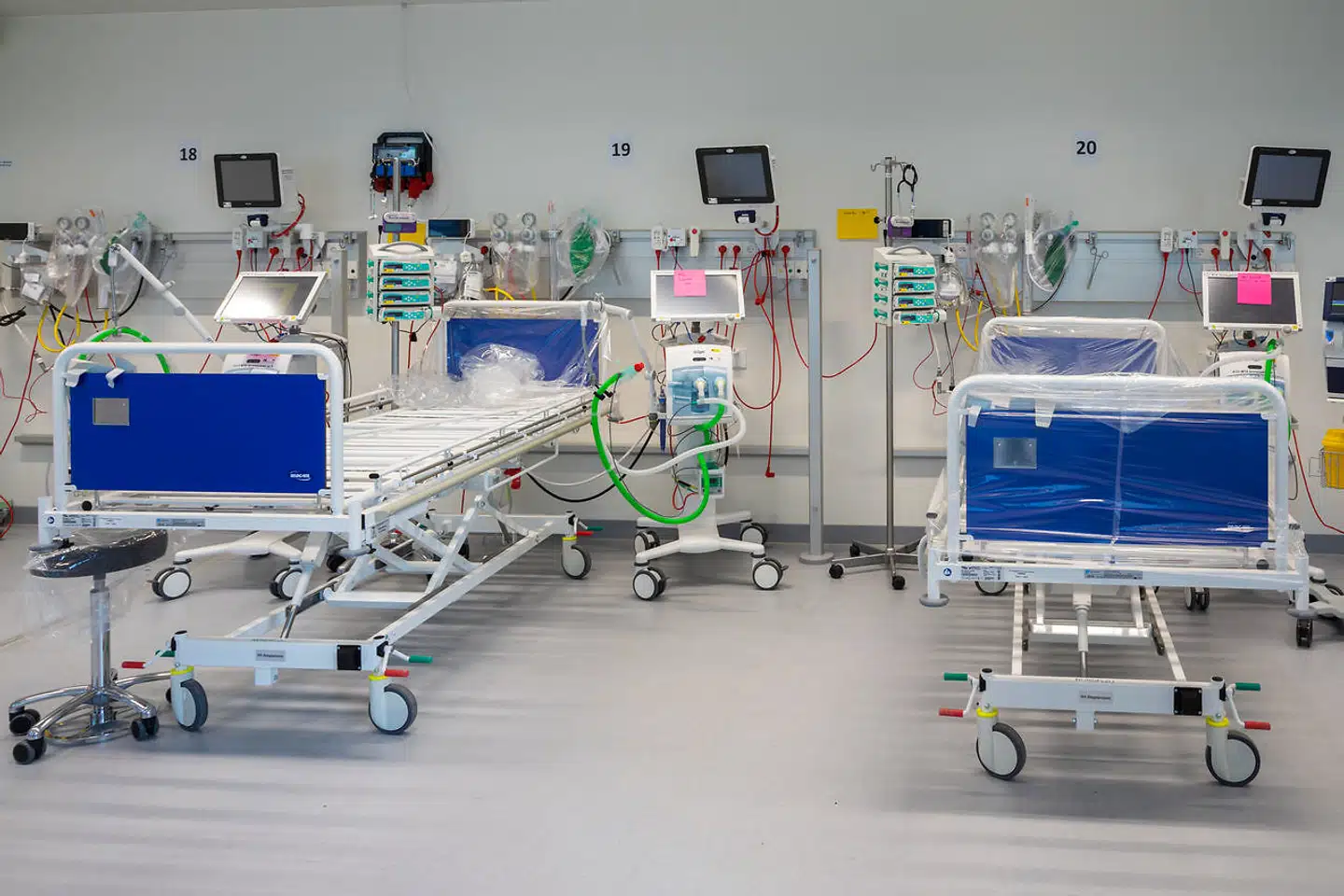 Rigshospitalet har netop indviet et helt intensivafsnit til corona-patienter. Foto: Claus Thomsen / Region Hovedstaden / Ritzau Scanpix