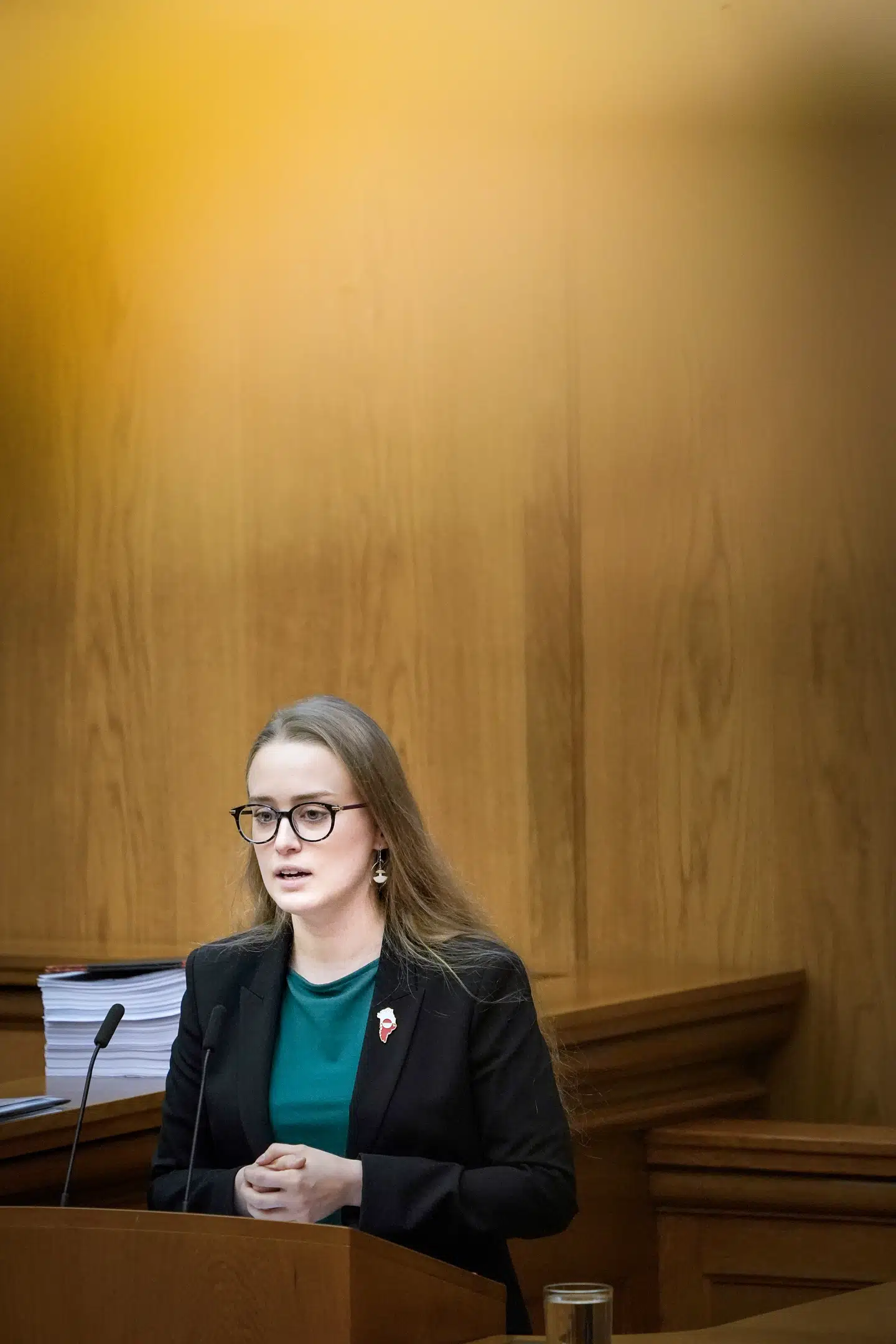 »Det her er jo ikke kun et problem i politik, men i hele samfundet,« siger Siumuts Aki-Matilda Høegh-Dam. Foto: Liselotte Sabroe, Scanpix