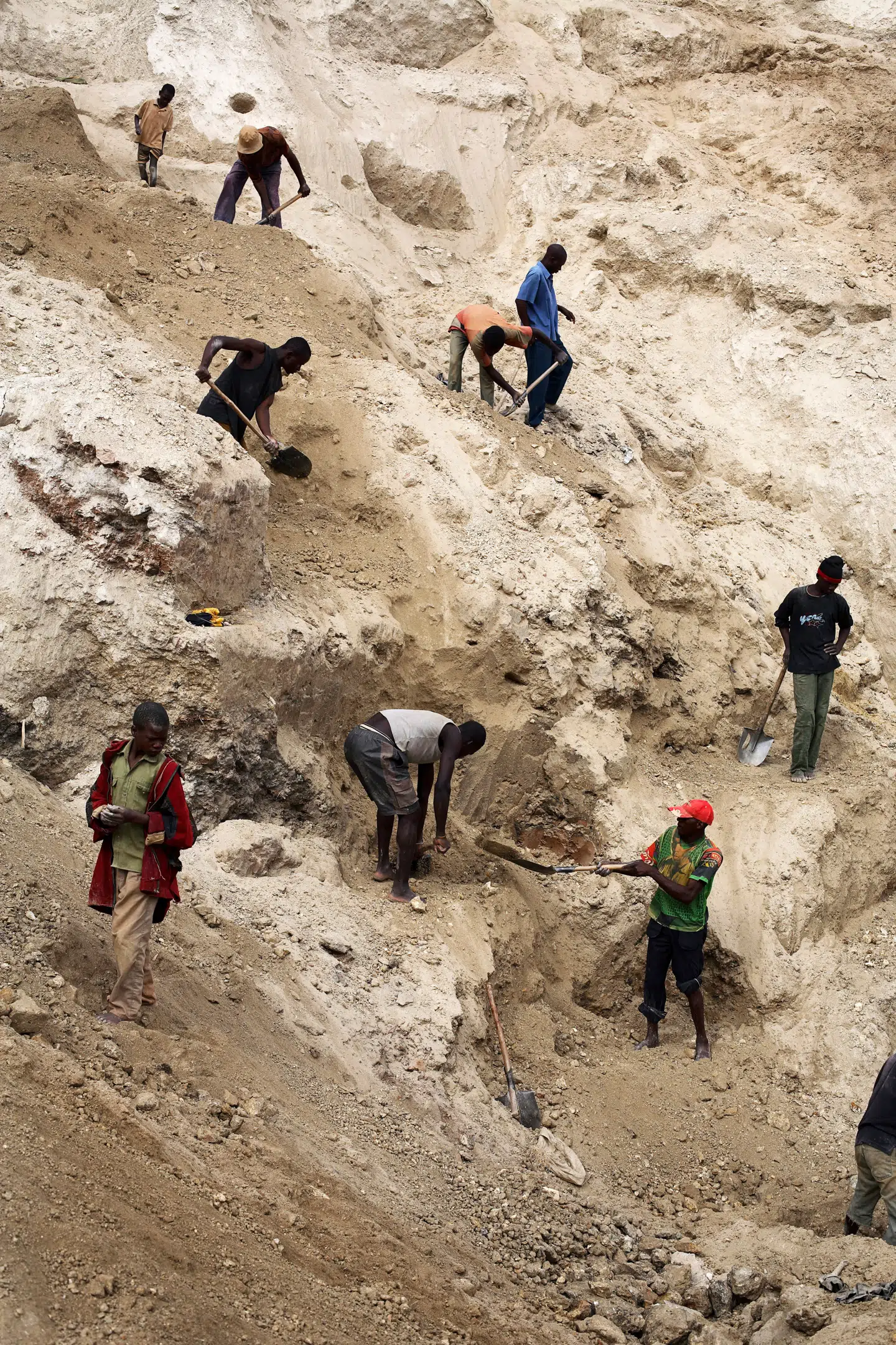 En stor del af den globale koboltproduktion finder sted i Congo, der leverer det meste til Kina. Udvindingen sker under forfærdende forhold og ofte med brug af børnearbejdere. Foto: Per-Anders Pettersson/Getty Images