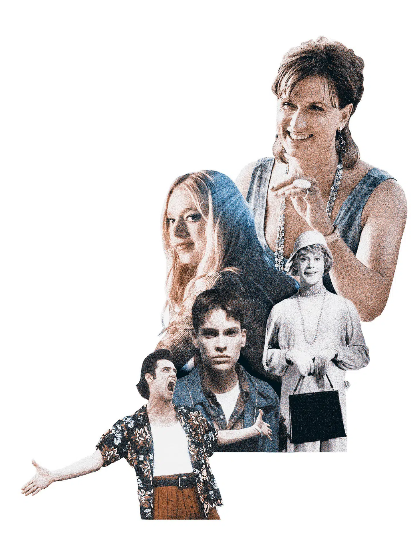 Tragisk, morsom, ulækker, heltemodig, patologisk og nu: elskelig. De transkønnedes filmhistorie er lang og broget. Fotocollage: Mai-Britt Bernt Jensen