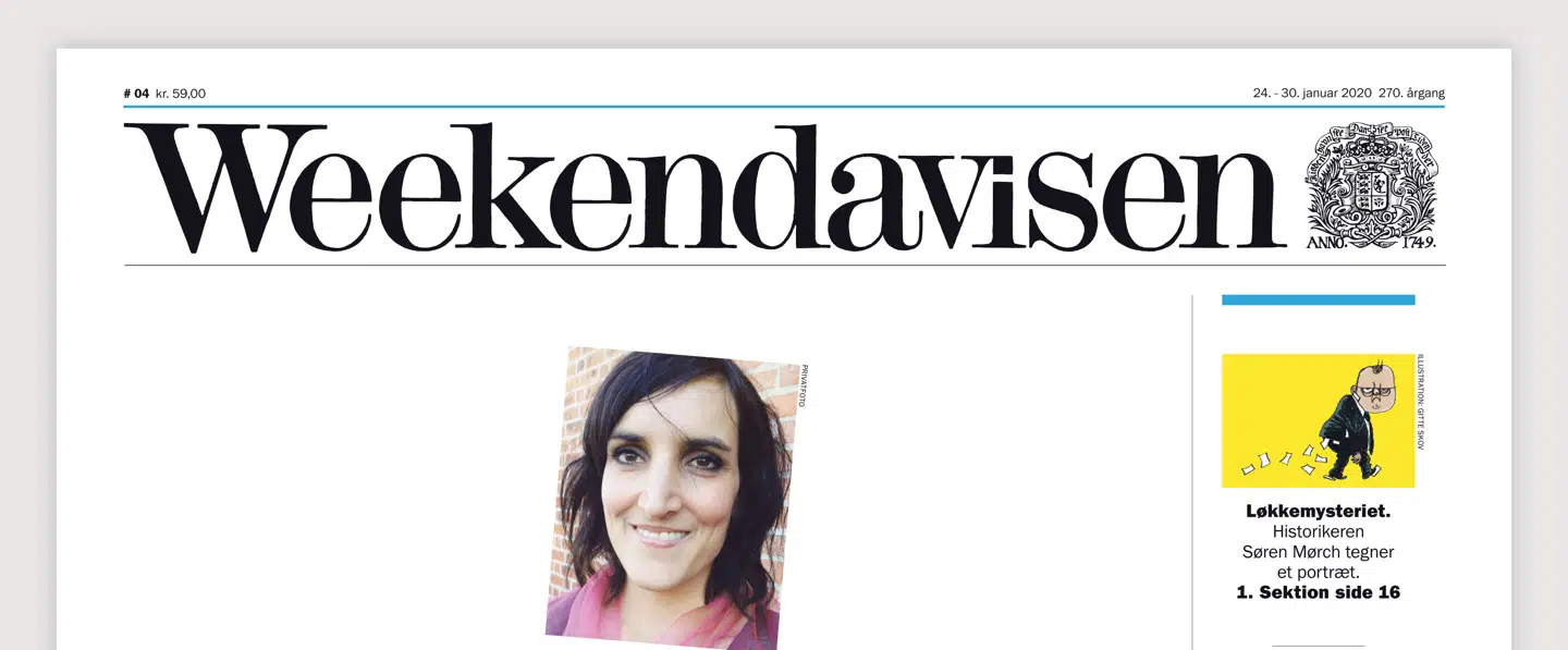 Forsiden af Weekendavisen fredag 24. januar 2020.
