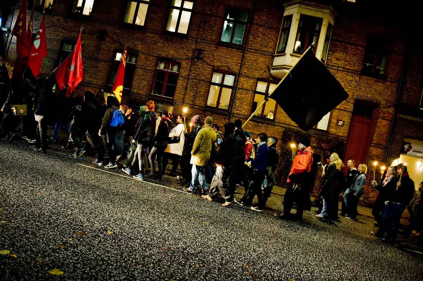 Demonstrationer i forbindelse med Krystalnatten kritiseres for at handle om udlændingepolitik og ikke antisemitisme. Arkivfoto: Ilan Brender / Ritzau Scanpix