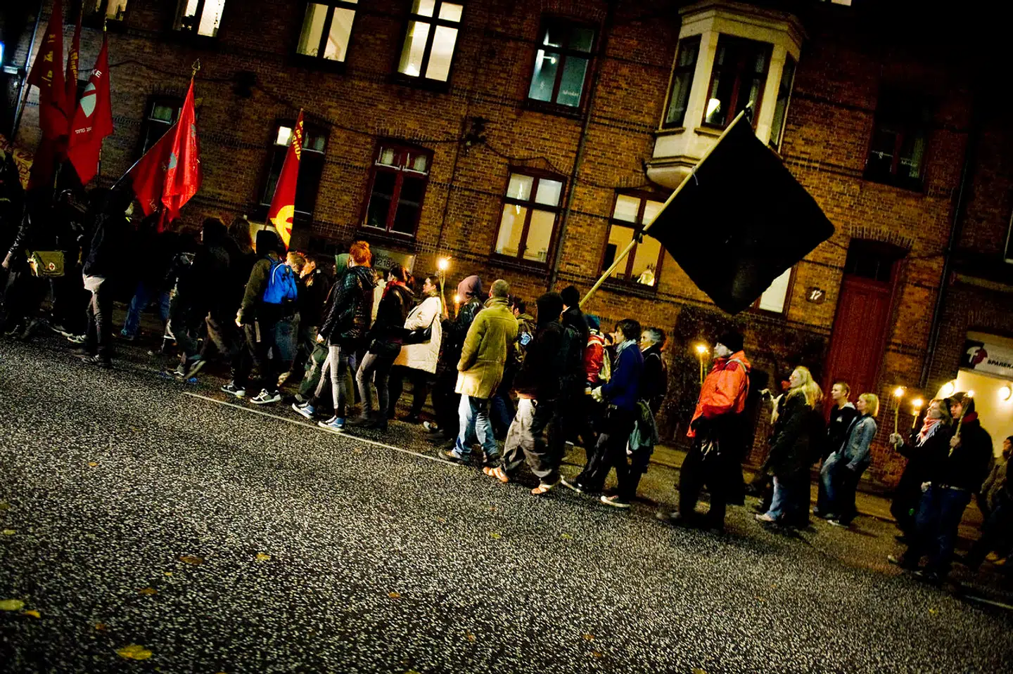 Demonstrationer i forbindelse med Krystalnatten kritiseres for at handle om udlændingepolitik og ikke antisemitisme. Arkivfoto: Ilan Brender / Ritzau Scanpix