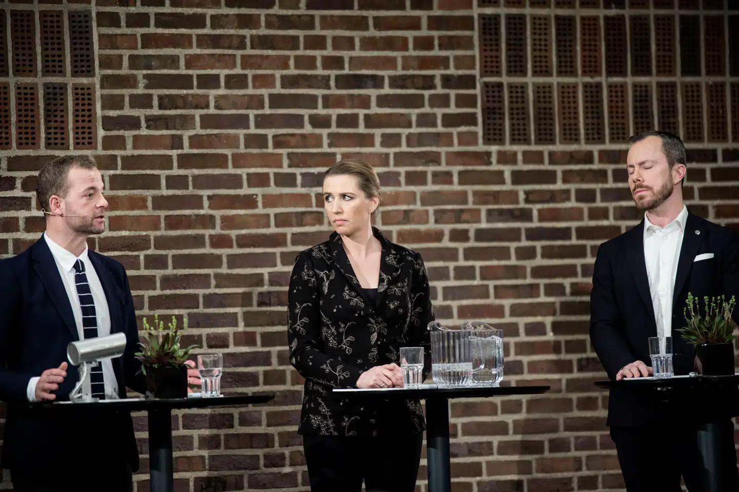 Morten Østergaard har tildelt sig selv rollen som brobygger mellem Mette Frederiksen og Jakob Ellemann-Jensen. Hotel Nyborg Strand søndag den 5. januar 2020. Foto: Tim Kildeborg Jensen/Ritzau Scanpix