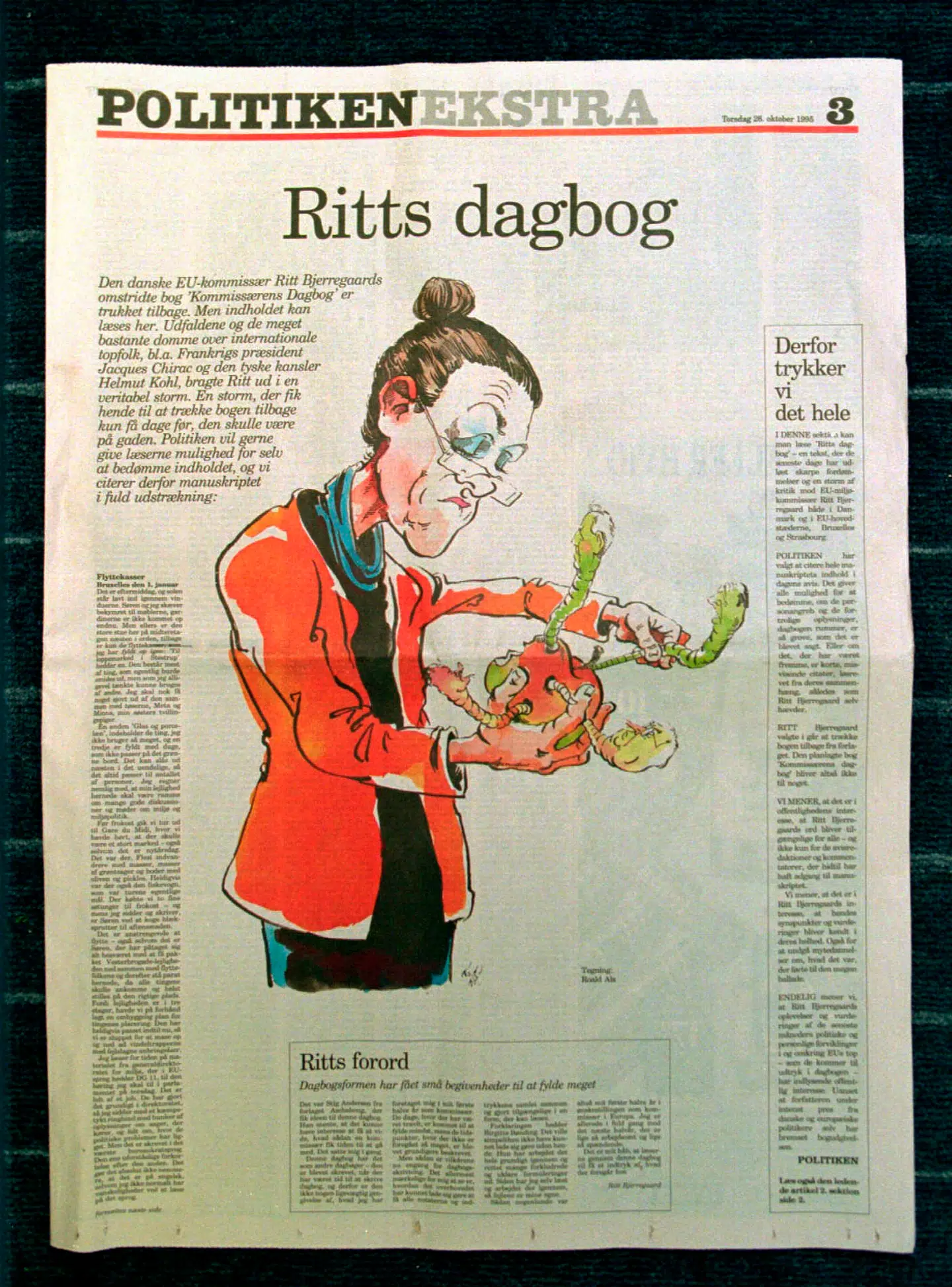 Ritts Dagbog i Politiken Ekstra.