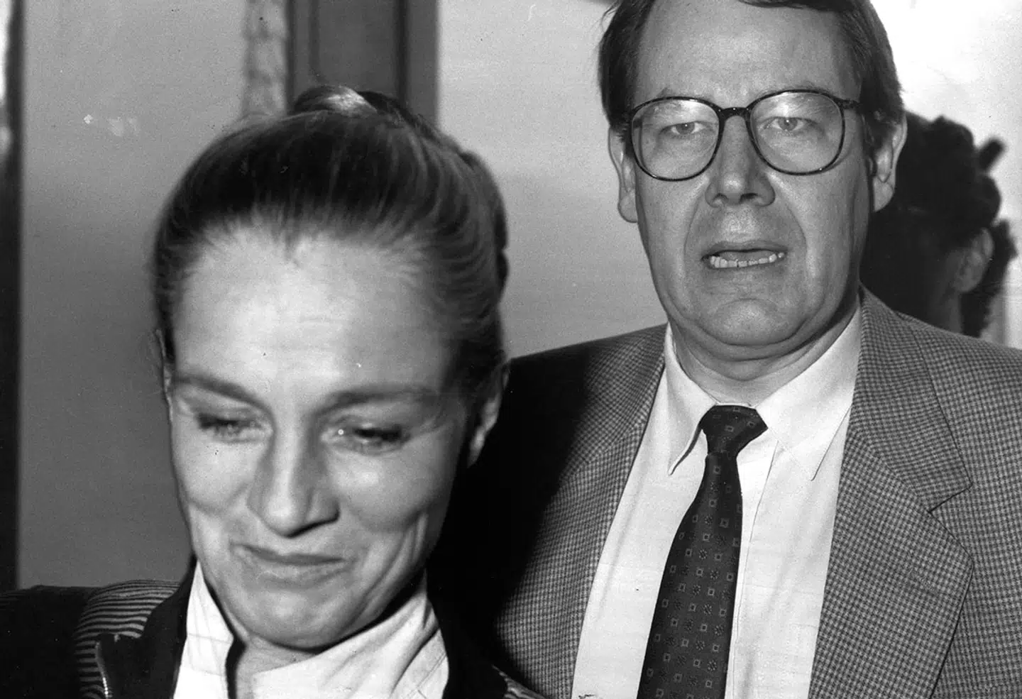 Ritt Bjerregaard og Poul Nyrup Rasmussen 4. april 1992. En uge senere blev han partiformand. Foto: Clauc Lunde-Christensen/Ritzau Scanpix