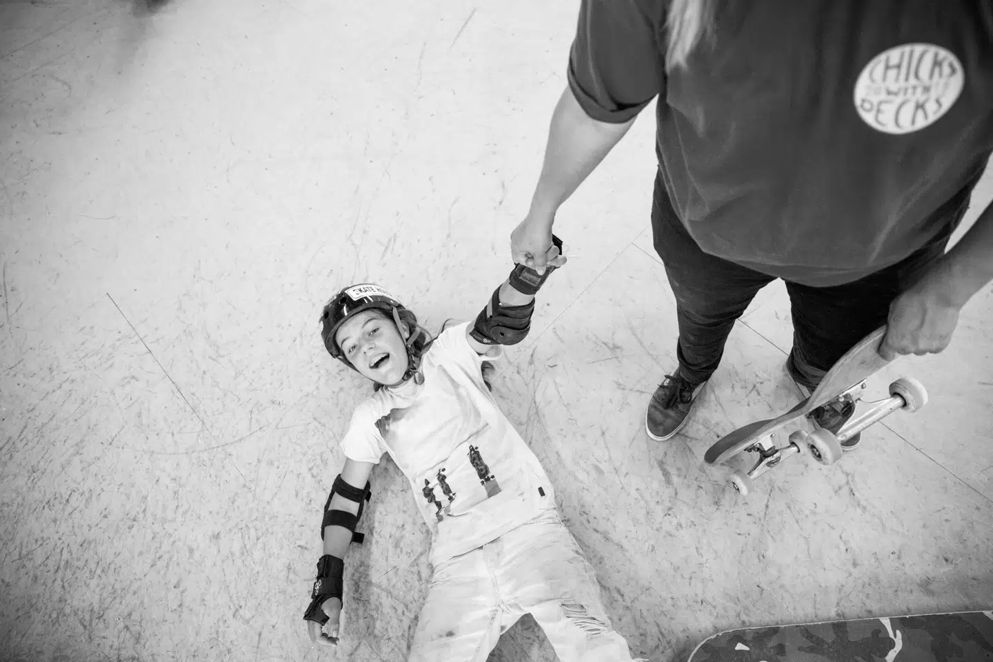 Hvis man falder, er en hjælpende hånd altid tæt på. Fotos: Henriette Klausen, lebaf.dk