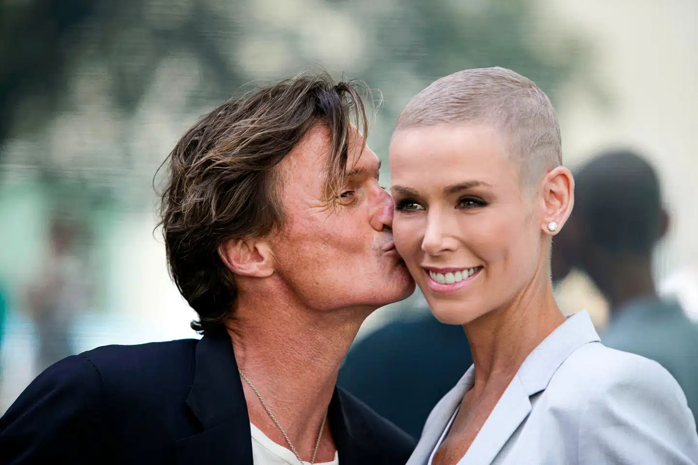 For nylig meddelte parret, at de går fra hinanden, men ellers har Petter loyalt støttet sin klimaaktivistiske kone Gunhild. Han er gået så vidt som til at fjerne bacon fra morgenmaden på sine hoteller. Foto: Pontus Höök/NTB/Ritzau Scanpix