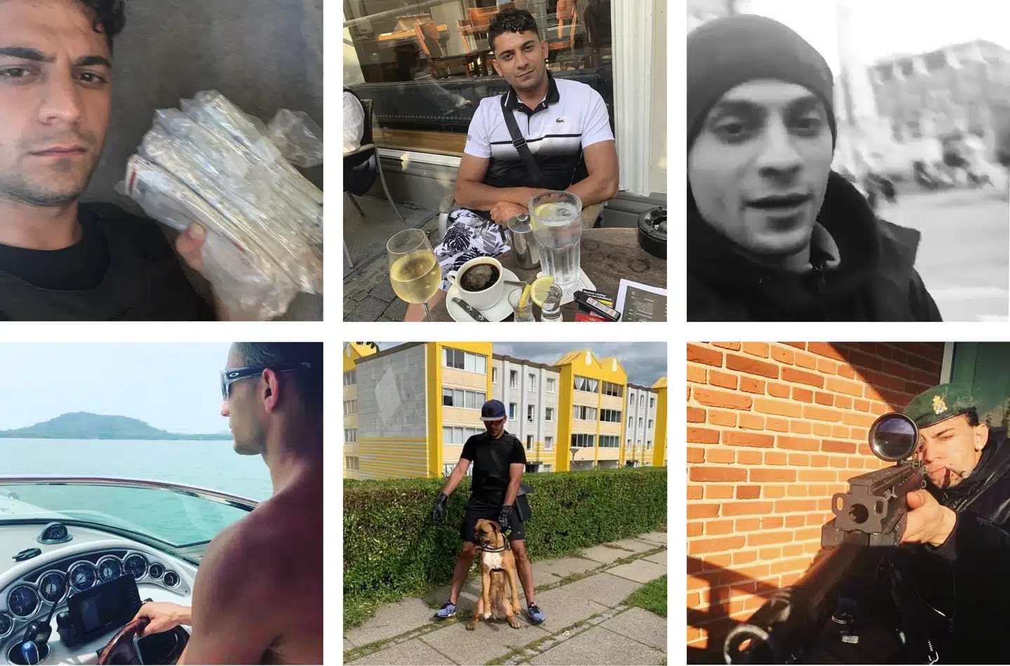 Privatfotos fra Yahya Hassans Instagram-profiler.