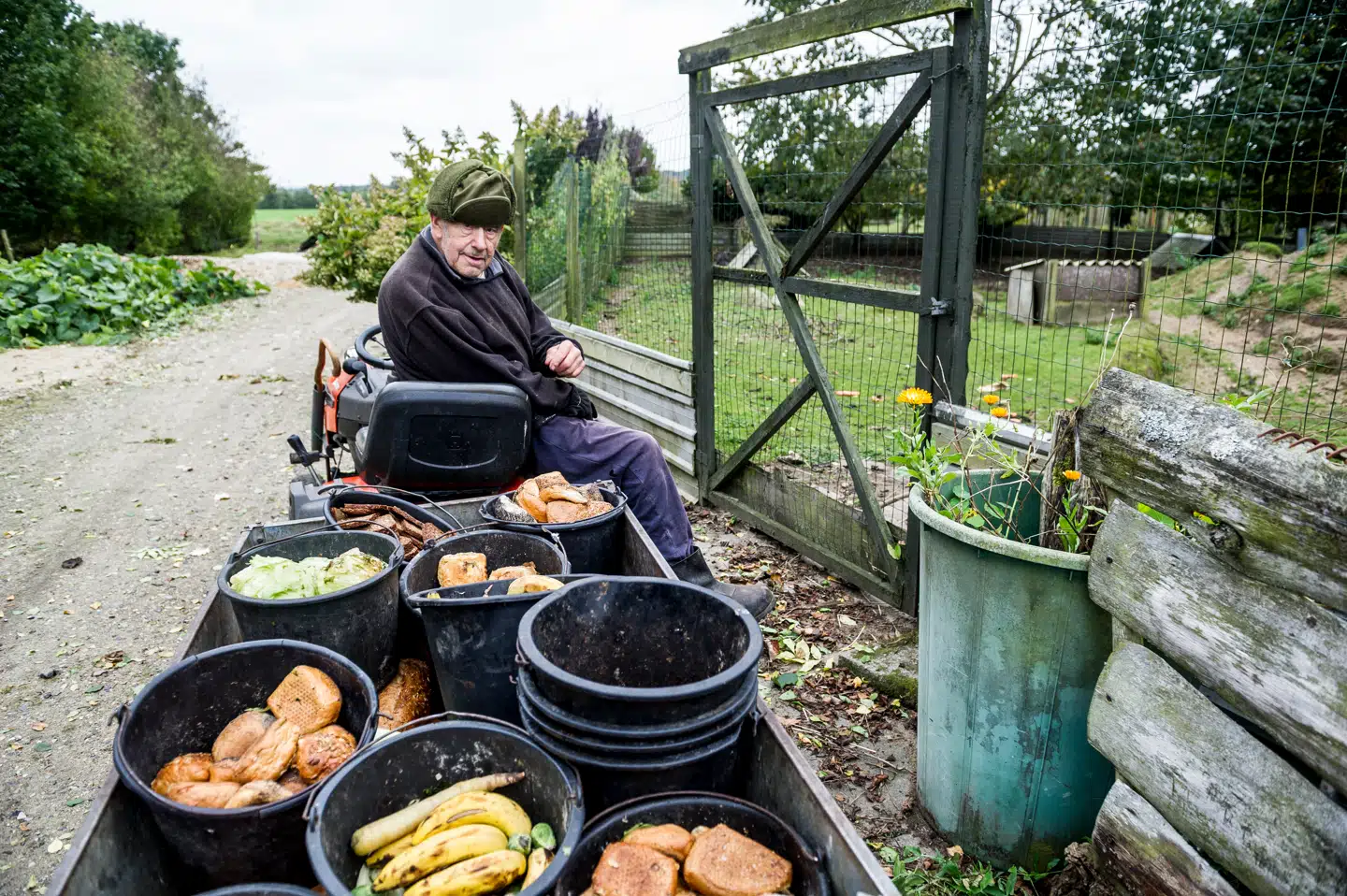 Lørdag den 15. Oktober. Besøg på Dyrebakken, der holder åbent i efterårsferien. Dyrebakken drives af Inger Bach og en privat zoologisk have og en besøgshave. Inger Bach elsker sine dyr og har mange sjove historier. Man kan ofte få lov til at kæle med kænguruer, geder, kaniner m.m. Foto: Morten Pedersen.