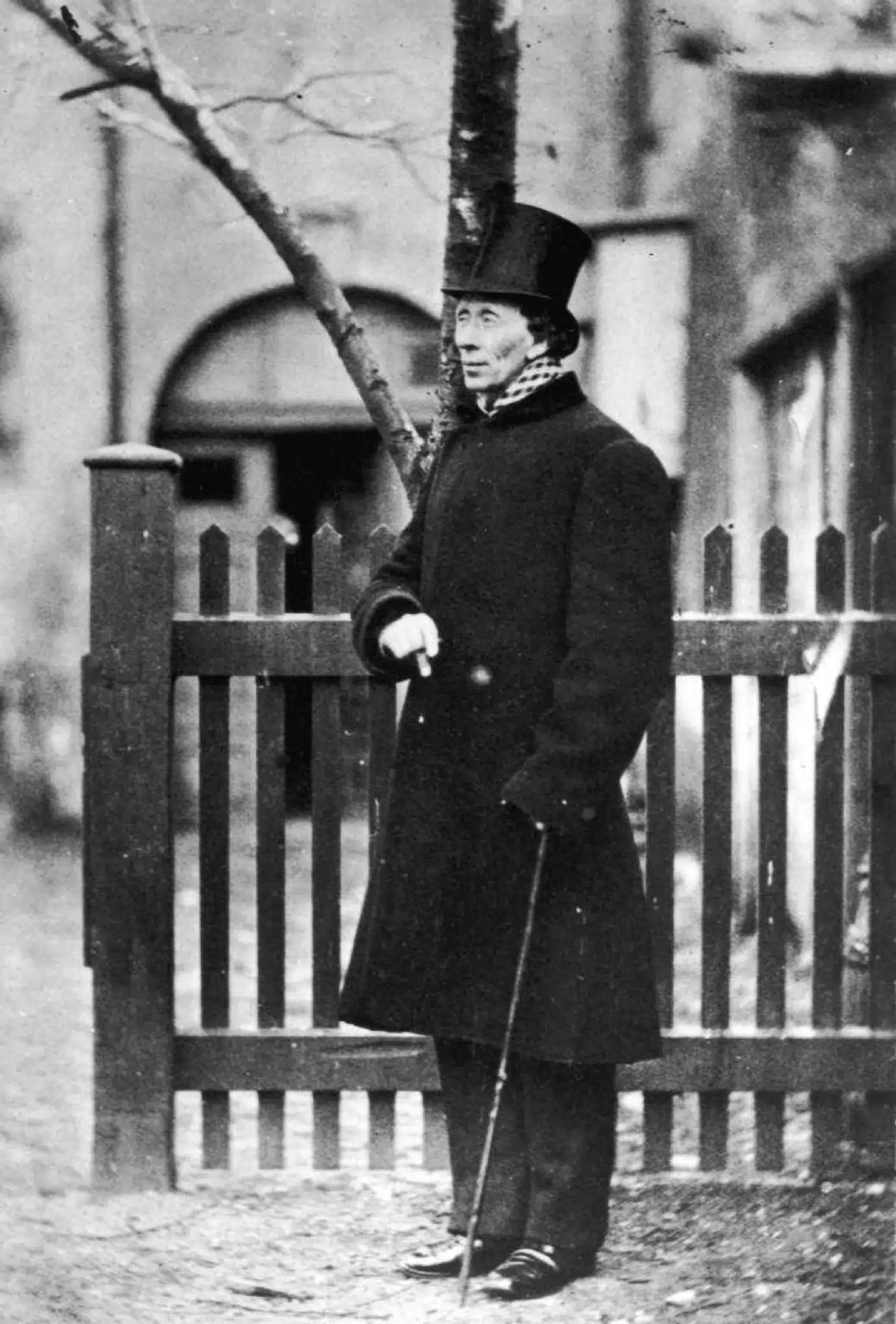 H. C. Andersen fotograferet i København i 1862.
