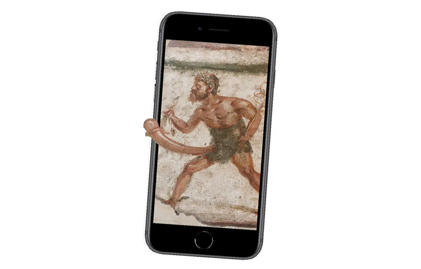 Også i Antikken værdsatte man(d) en imponerende fallos. Her ses den græske fertilitetsgud Priapus i en fresko fra Pompeji.