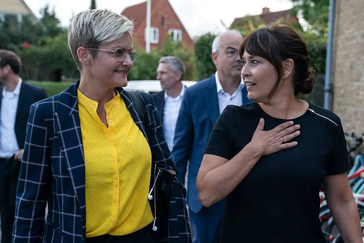 Børne- og undervisningsminister Pernille Rosenkrantz-Theil vil »genopbygge den tillid, der led et knæk, sidst Socialdemokratiet havde regeringsmagten.« Her fotograferet på Katrinedals Skole i København, hvor hun bliver budt velkommen af skoleleder Rikke Schultz. Arkivfoto: Niels Christian Vilmann/Ritzau Scanpix