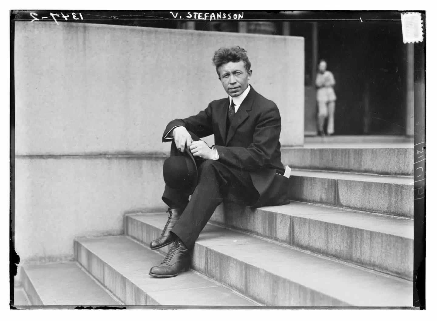 Den canadiske polarforsker Vilhjalmur Stefansson var med til at spille Canada og Danmark ud mod hinanden. Foto: George Granthan Bain Collection, Library of Congress