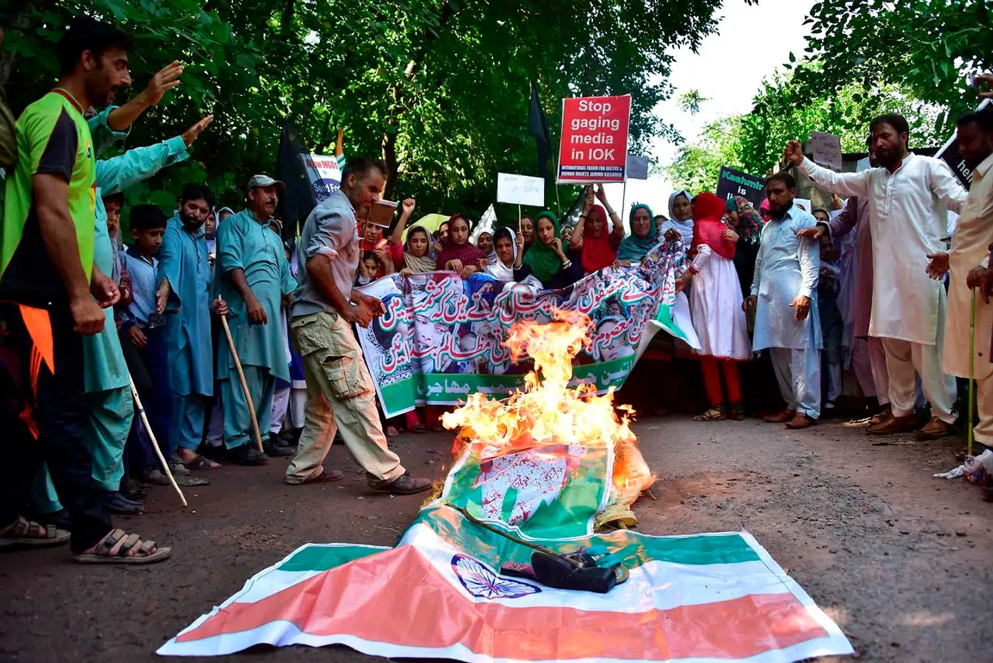 Kashmir og Jammu har mistet sit selvstyre, og utilfredsheden giver grobund for jihadister. Foto: Sajjad Qayyum / AFP