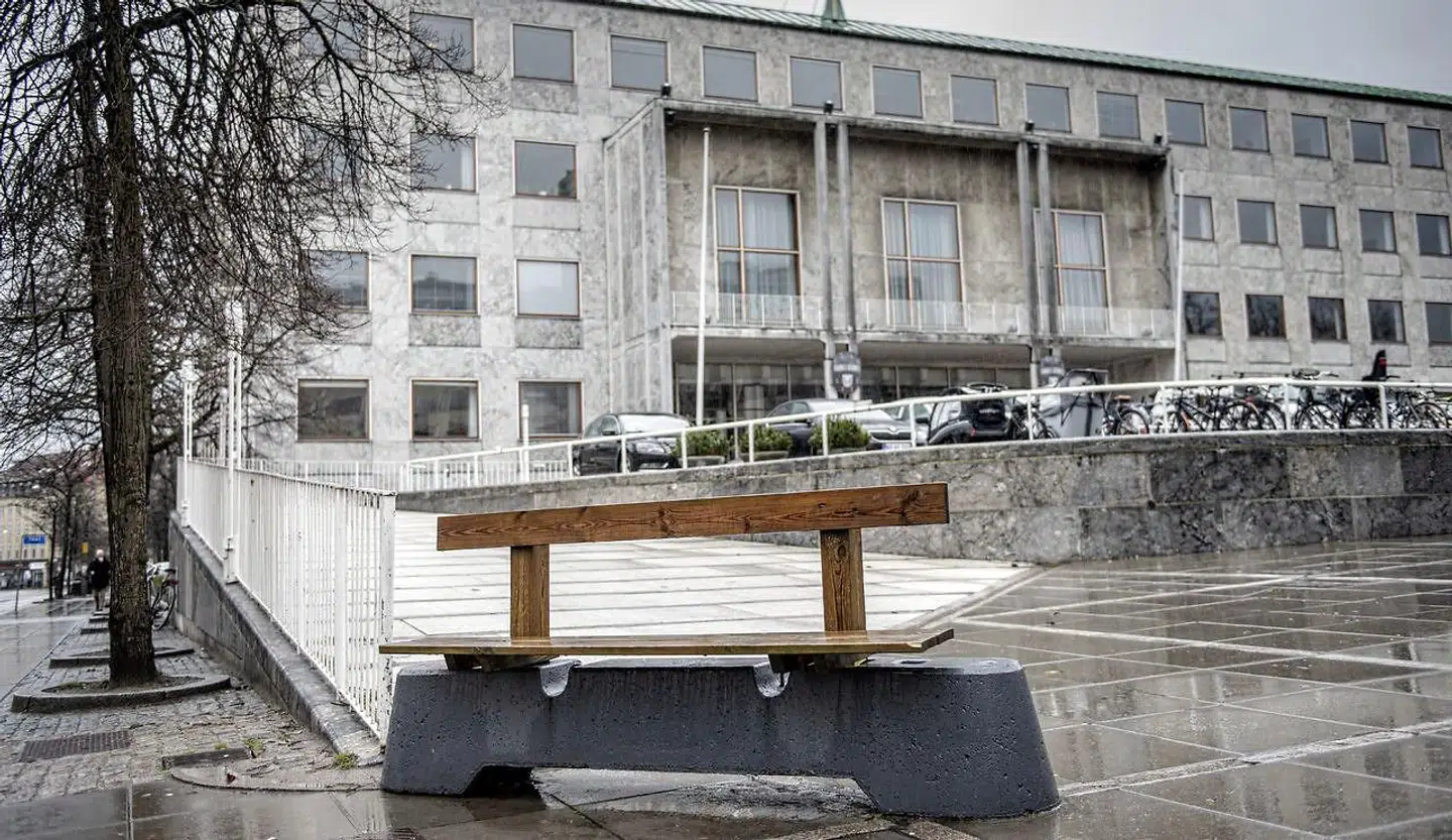 Terrorsikring foran rådhuset i Aarhus. Arkivfoto: Casper Dalhoff / Ritzau Scanpix