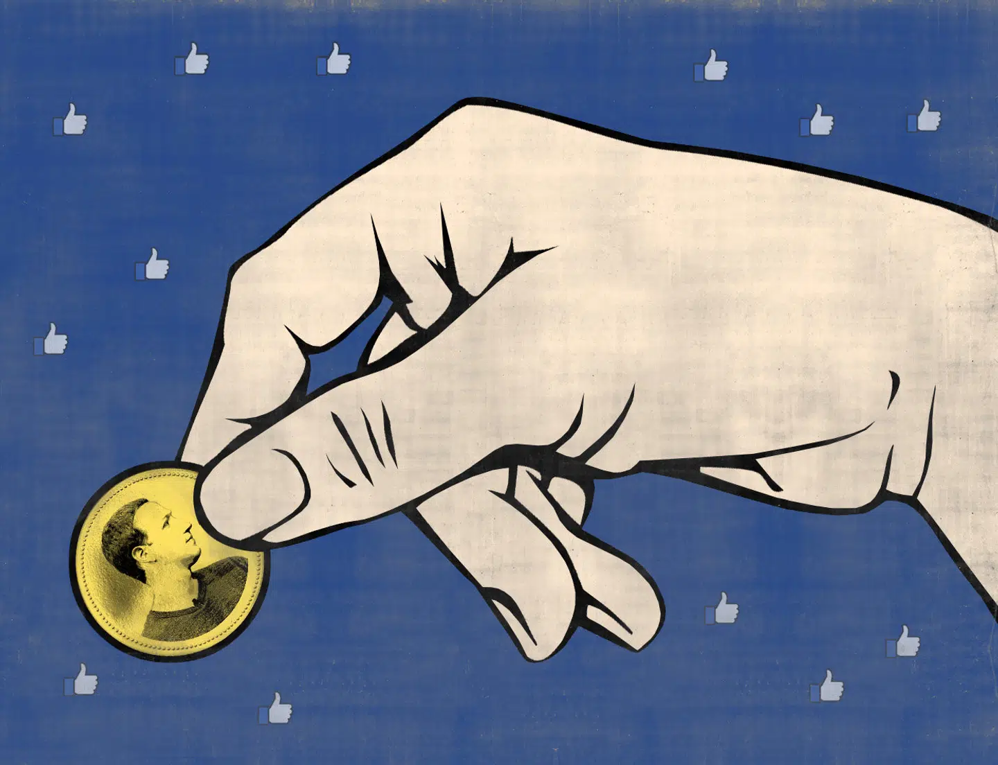 »På mange måder er Facebook mere som en regering end et traditionelt firma,« har Zuckerberg engang sagt. Illustration: Mai-Britt Bernt Jensen