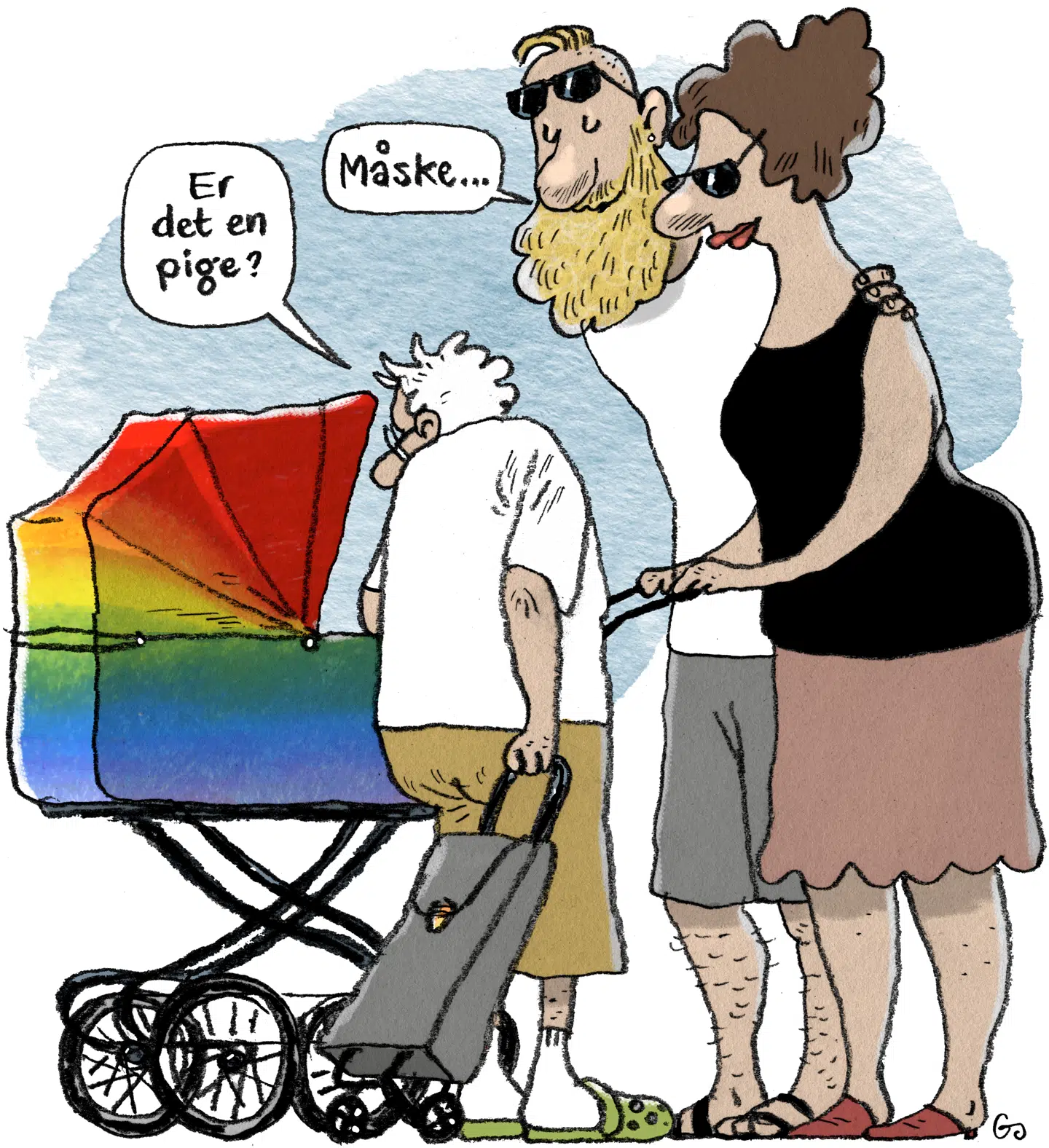 Hvis en dreng ønsker at blive en pige, vil det eksempelvis kunne tage østrogenfremmende hormoner. Man skal dog være fyldt 15, før denne behandling tilbydes. Illustration: Gitte Skov