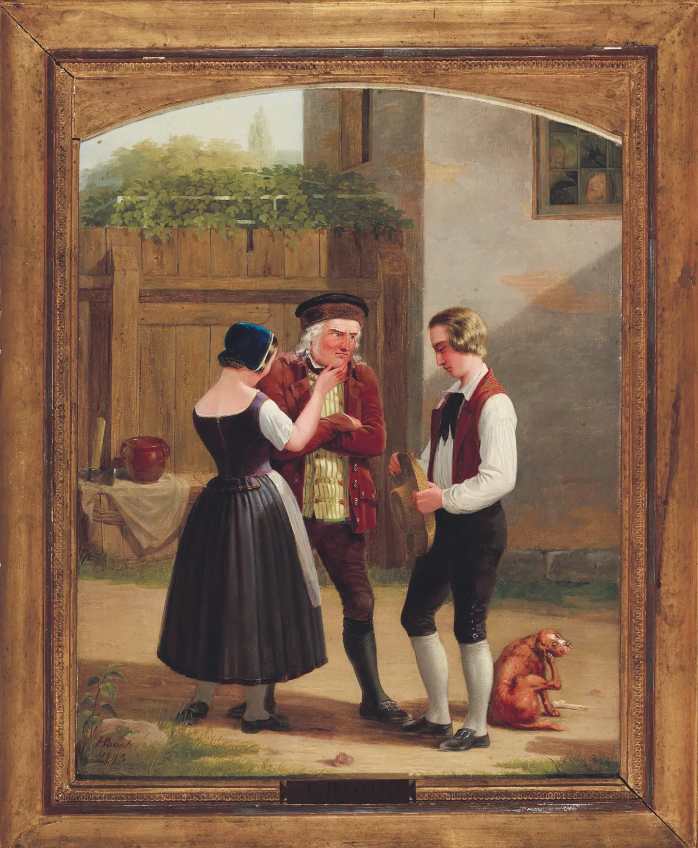 Madeleine Städtler har ikke kunnet fastslå, hvordan maleriet Der Vater tadelt den Sohn havnede på det galleri i Berlin, som i 1937 solgte kunstværket til Museumsberg Flensburg. Maleriet er derfor potentielt røvet kunst. Foto: Sönke Ehlert