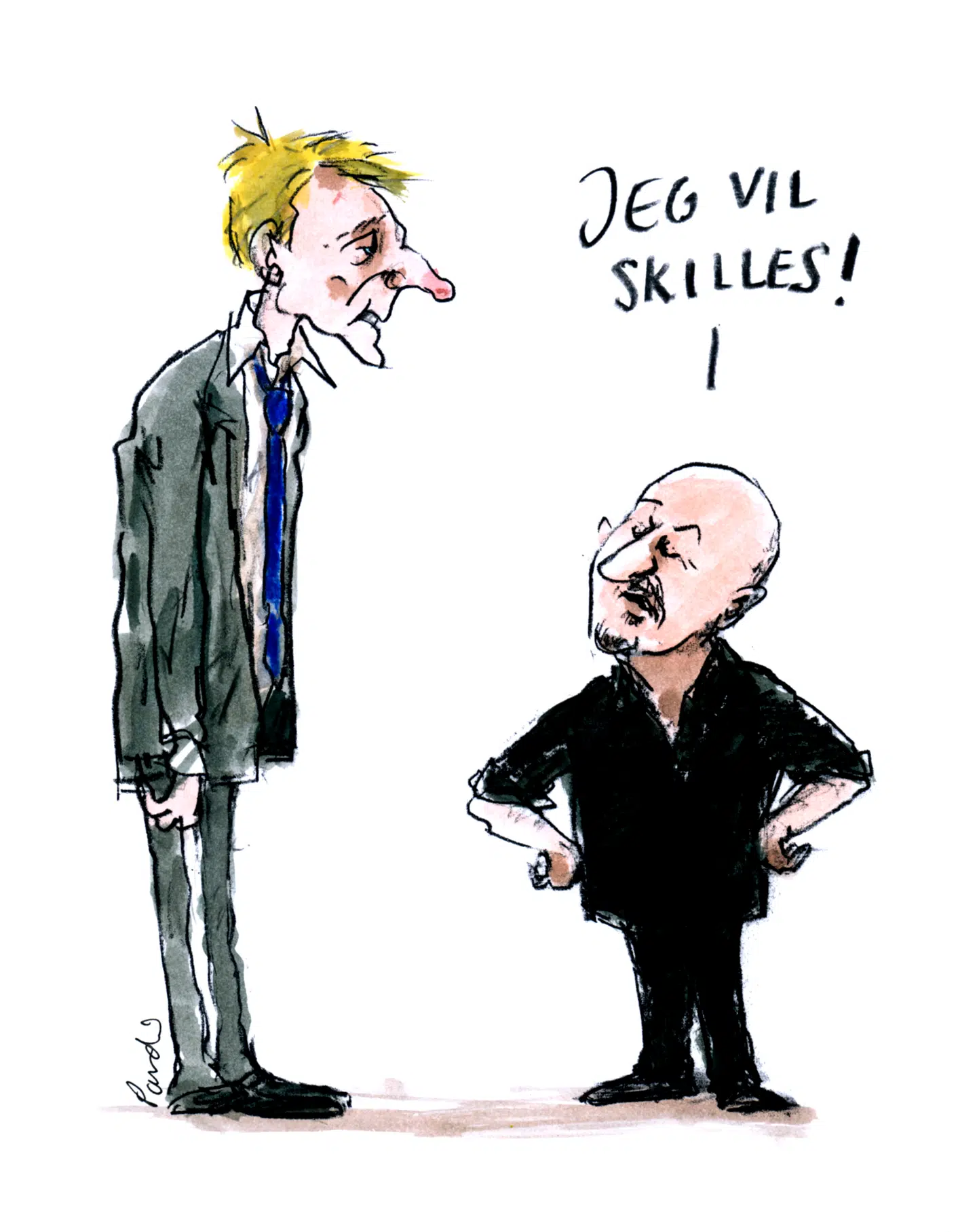 DF har stillet den diagnose, som de andre partier ikke kunne eller turde. Men de har ikke nogen idé om, hvad behandlingen skal indebære. Illustration: Charlotte Pardi