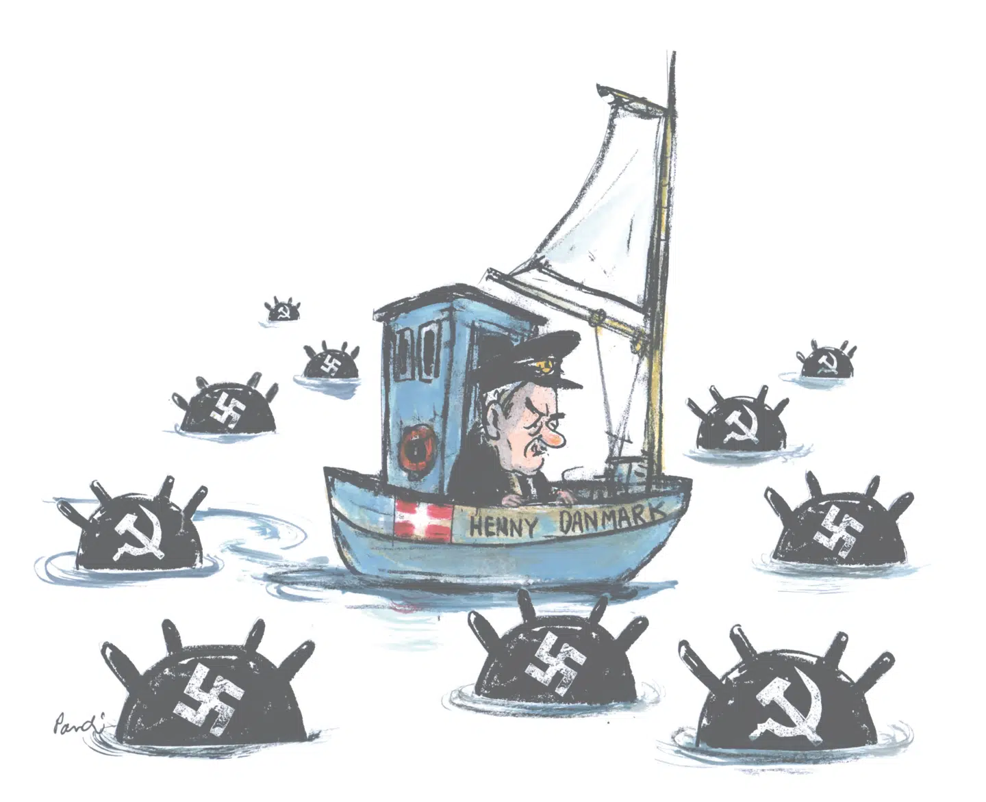 Det er en forenkling at sige, at valget stod mellem samarbejde og modstand, mener Torsten Buhl. Illustration: Charlotte Pardi