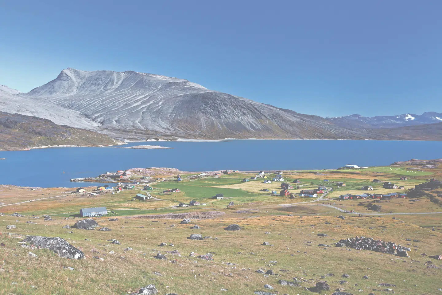 Igaliko i det sydvestlige Grønland var centrum for de første nordboers bispedømme, sandsynligvis grundlagt omkring år 1000. FOTO: SUE FLOOD/BRIDGEMAN ART LIBRARY/RITZAU SCANPIX