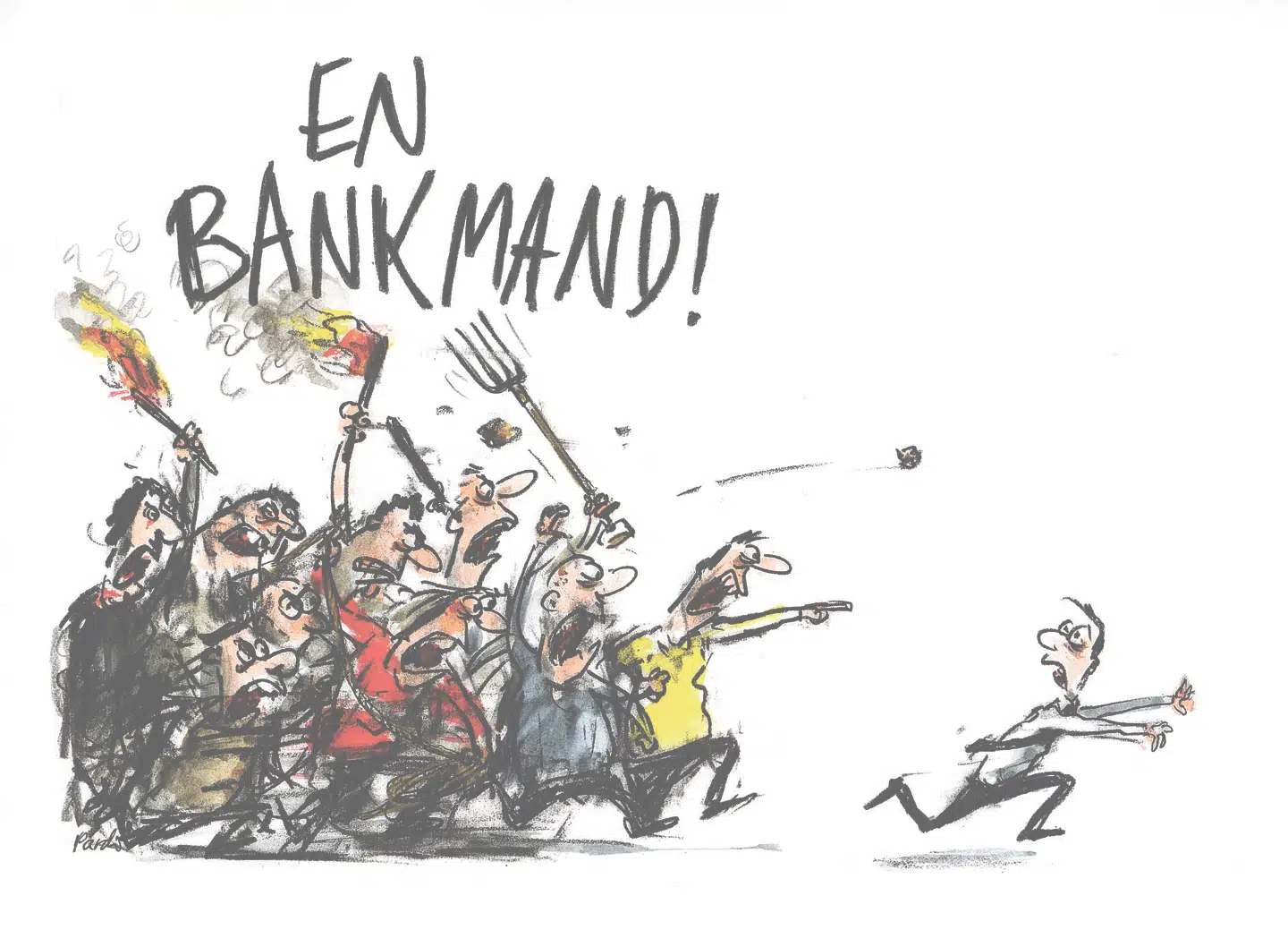 Angrebet i de danske medier på Danske Bank kan betyde milliardbeløb lige i lommerne på Donald Trump, skriver Mikael Stjerne Nygaard. ILLUSTRATION: CHARLOTTE PARDI