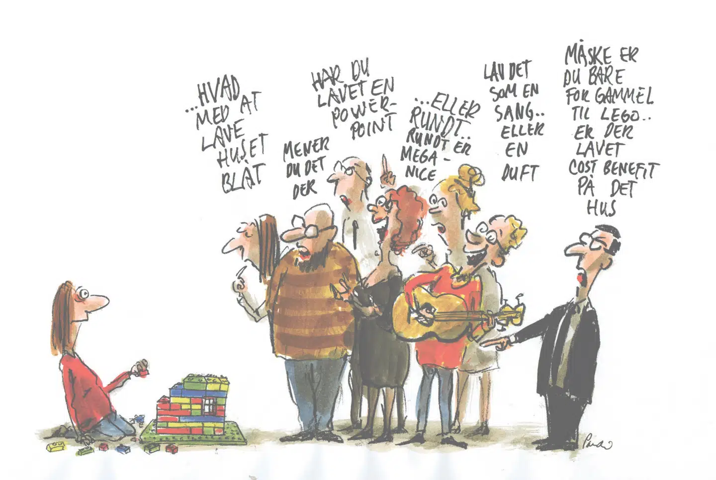 »Der er ikke et tag selv-bord af jobs, som venter, hvis du mister dit arbejde. Ikke for alle i hvert fald.« ILLUSTRATION: CHARLOTTE PARDI