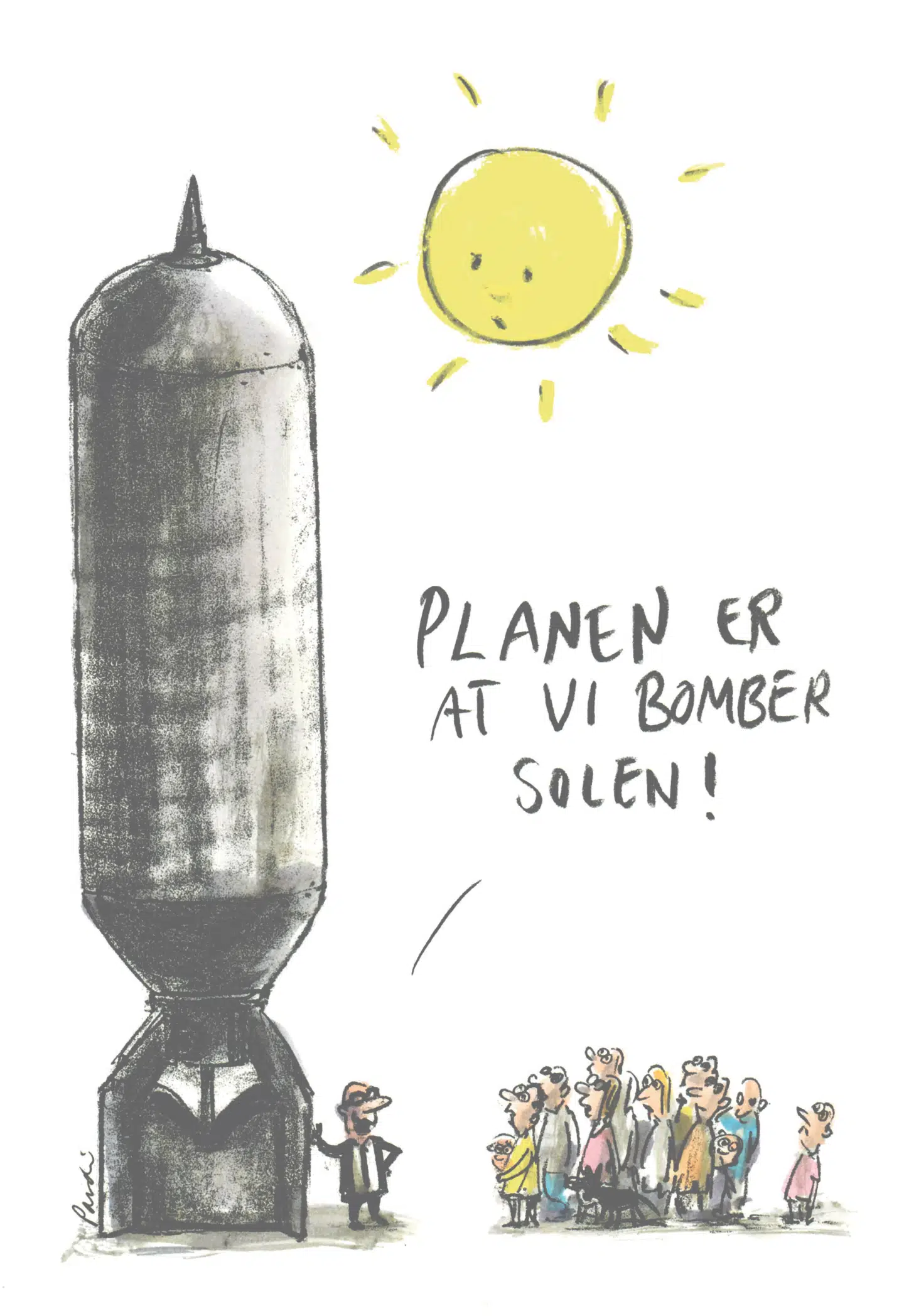 Hvor ender vi, hvis vi blindt satser på teknologiens frelse? ILLUSTRATION: CHARLOTTE PARDI