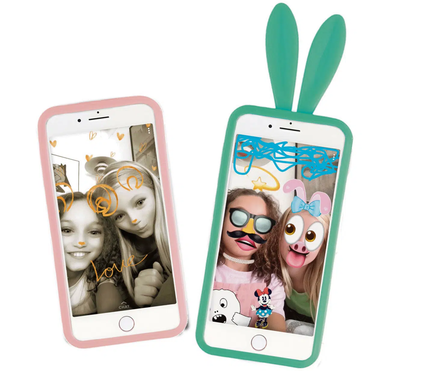 »Snapchat er en rigtig god måde at kommunikere på om aftenen, når vi ikke er sammen, eller i sommerferien,« siger Anne Sophie på ti år.