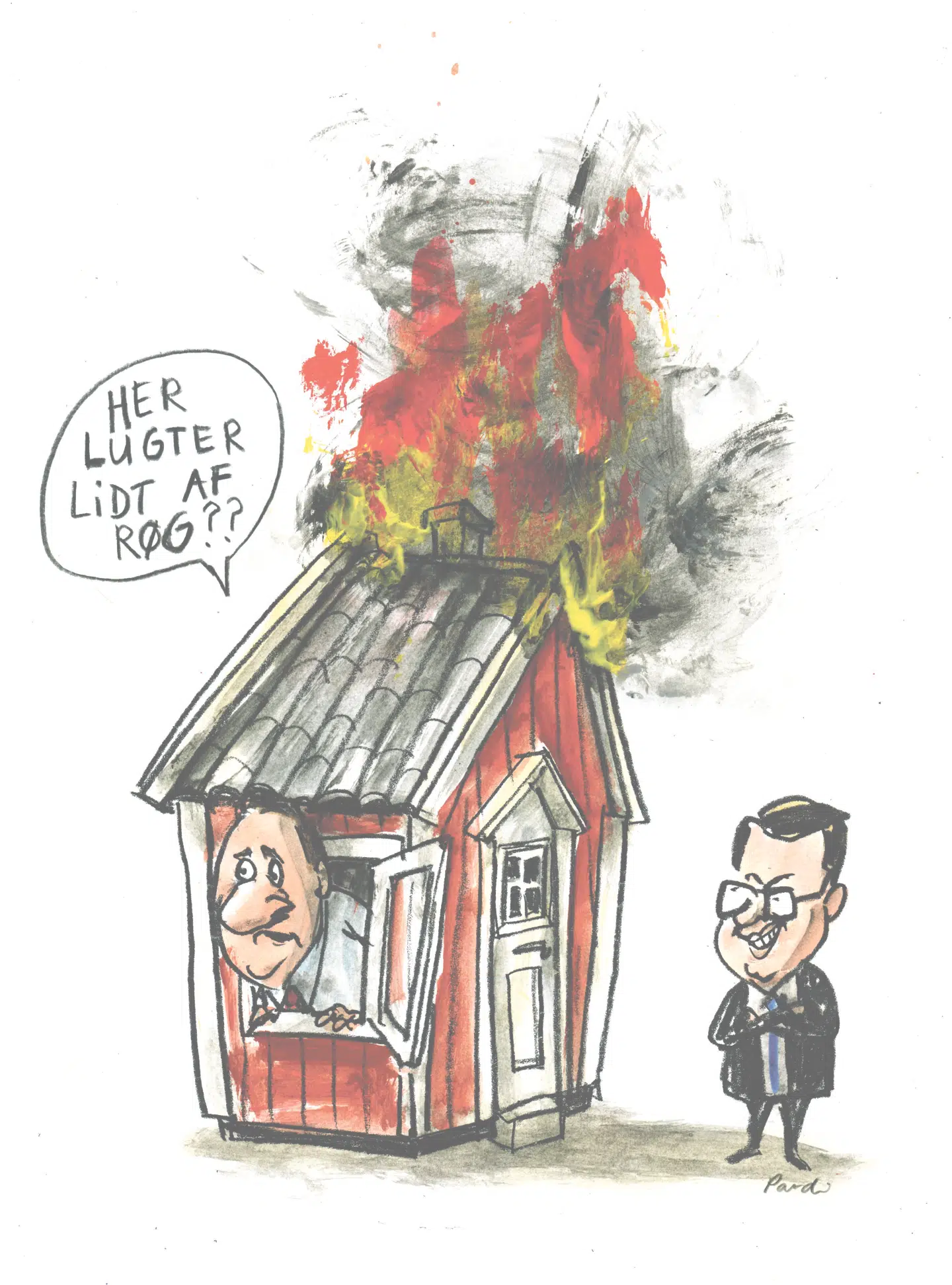 »Handlekraften består i at tage den svenske befolknings side i udlændingepolitikken, fremfor lederskribenterne og identitetsaktivisterne.« ILLUSTRATION: CHARLOTTE PARDI