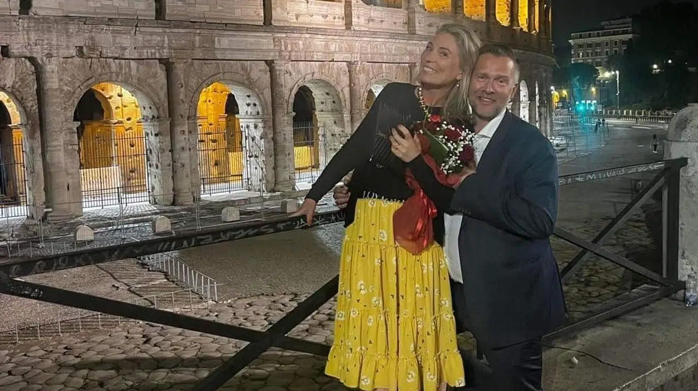 Ifølge Martin Dirch Brodersen havde han og Pernille Mikkelsen nogle gode dage sammen i Rom.