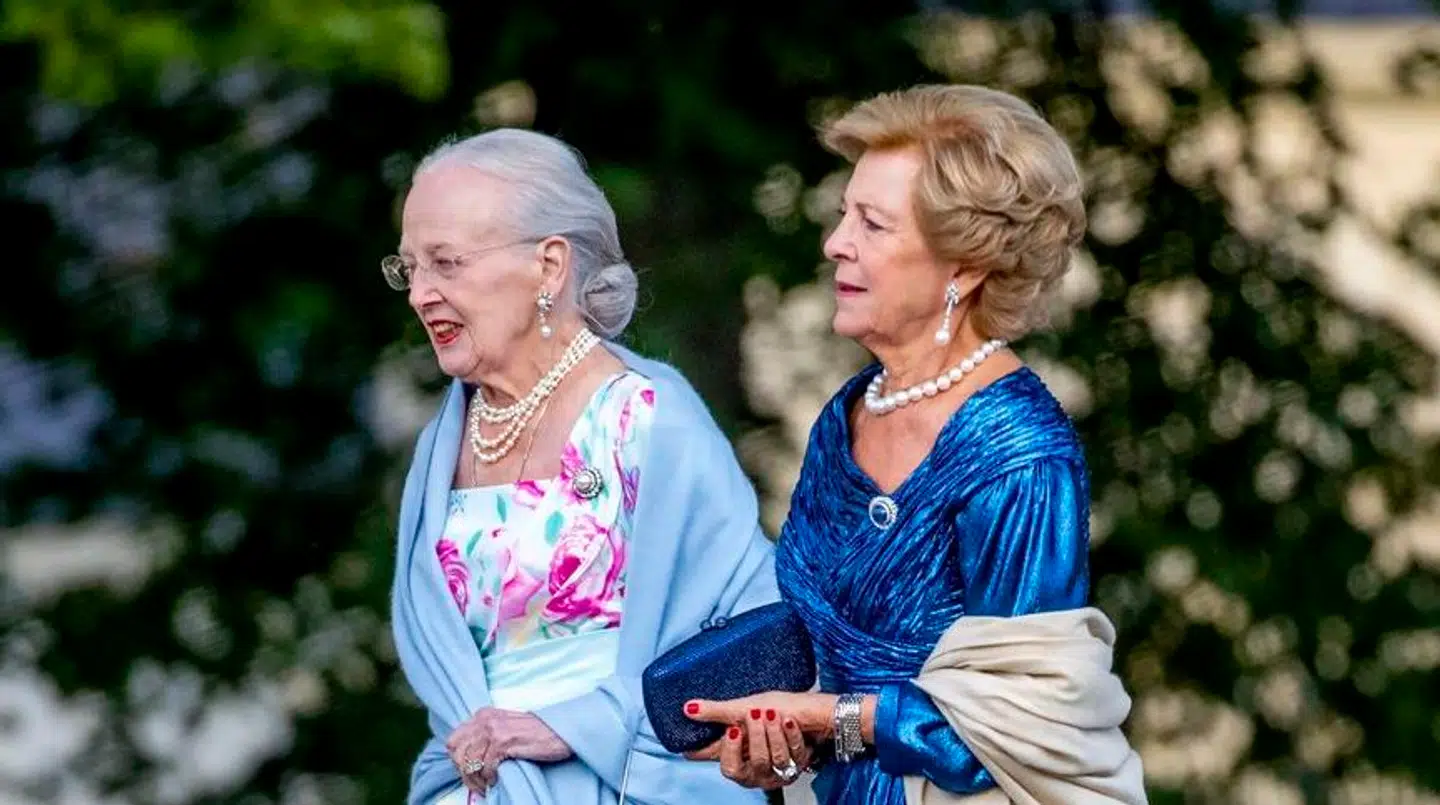 Dronning Margrethe og Eksdronning Anne-Marie.