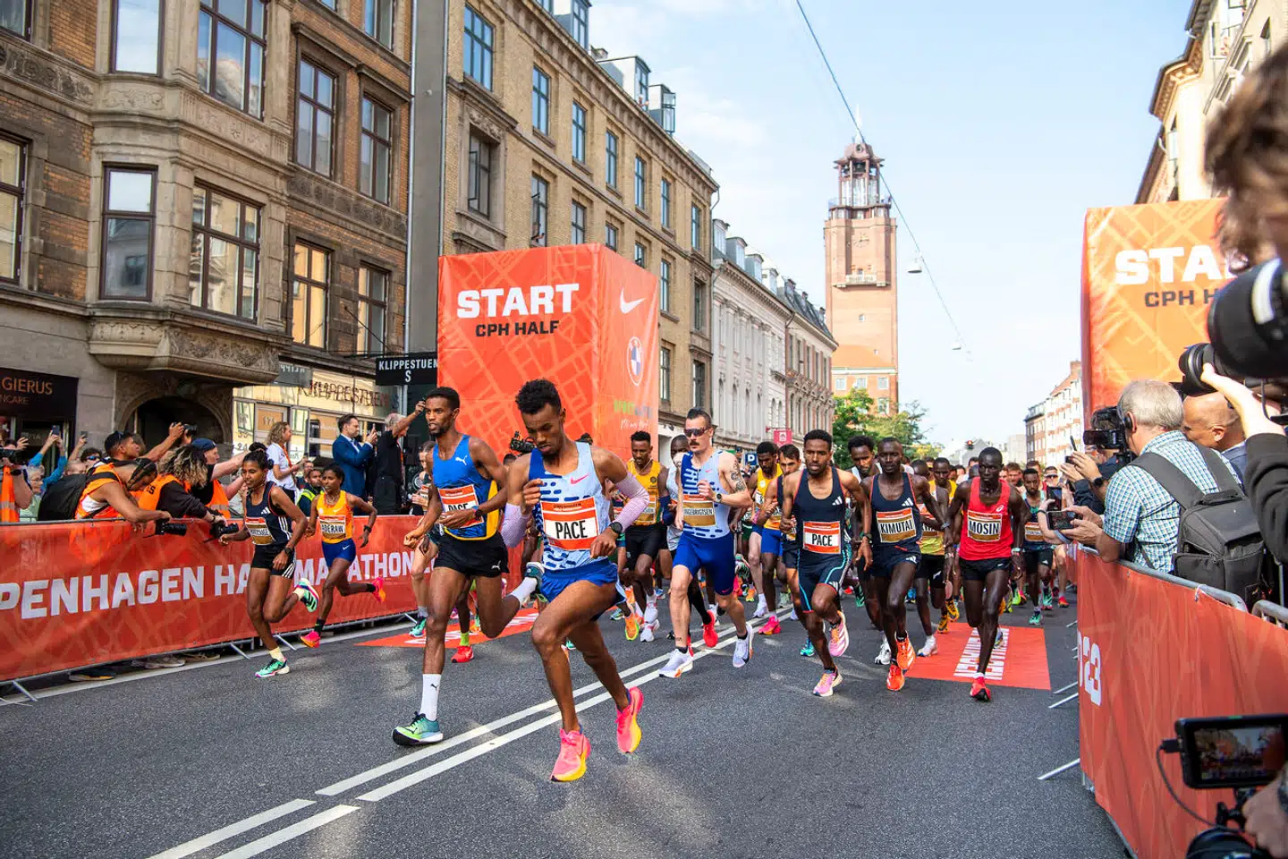 Halvmaratonløbet Copenhagen Half Marathon i København fredag den 15. september 2023.. (Foto: Thomas Sjørup/Scanpix 2023)