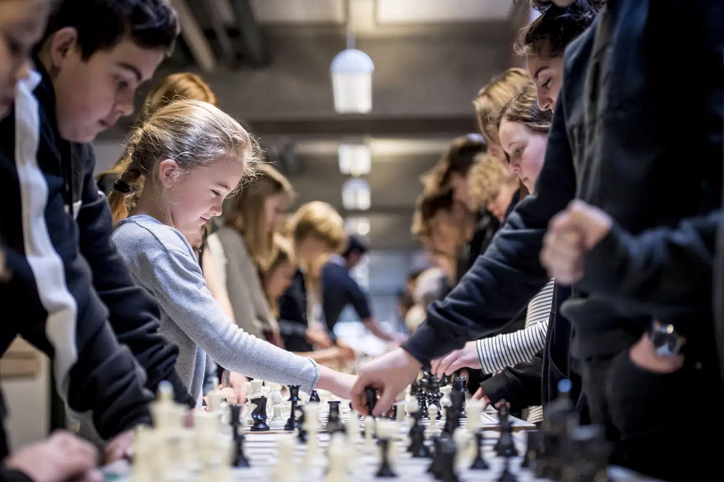 Et mødested på 750 kvadratmeter i København skal danne rammerne om et motionscenter til hjernen. Bag projektet står Dansk Skoleskak. (Arkivfoto fra skoleskakturnering på Balsmoseskolen i Smørum i februar 2019).