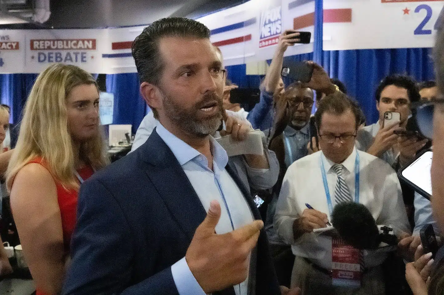 Omkring en halv time efter at opslagene fra Donald Trump Jr.s' hackede profil var blevet delt, var de igen slettet. (Arkivfoto).