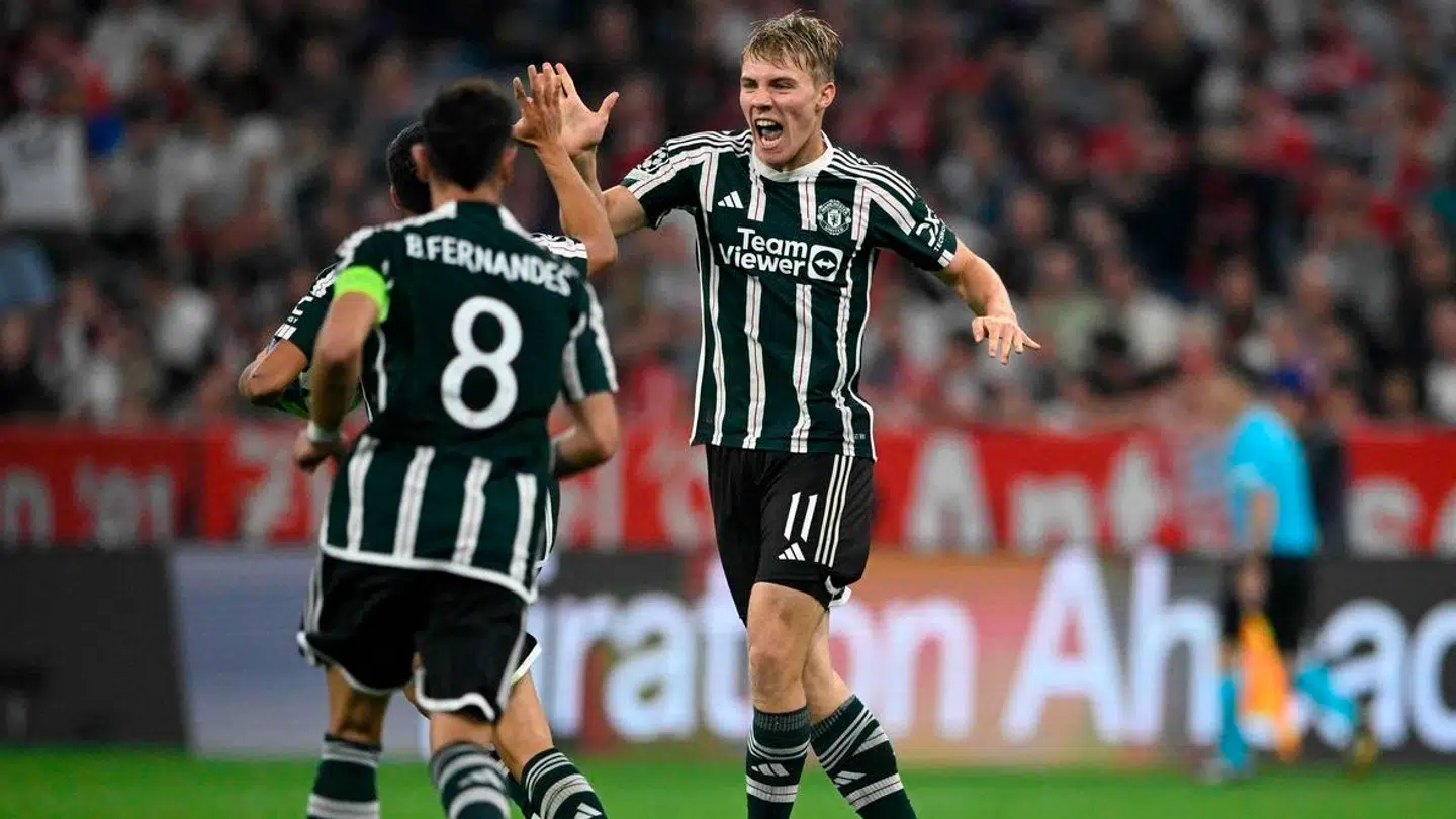 Rasmus Højlund scorede onsdag aften.