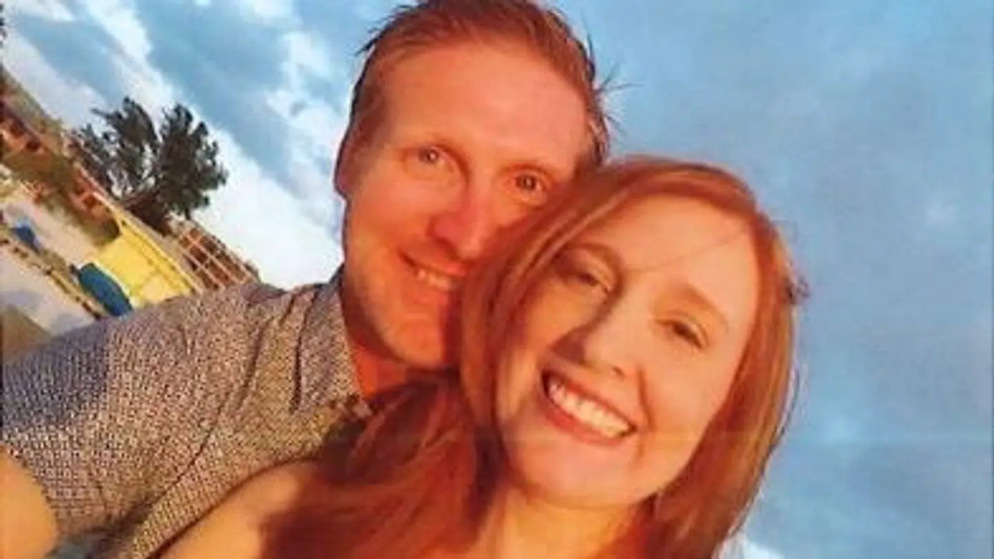 Her ses Philip Saxson med sin hustru, Alicia.