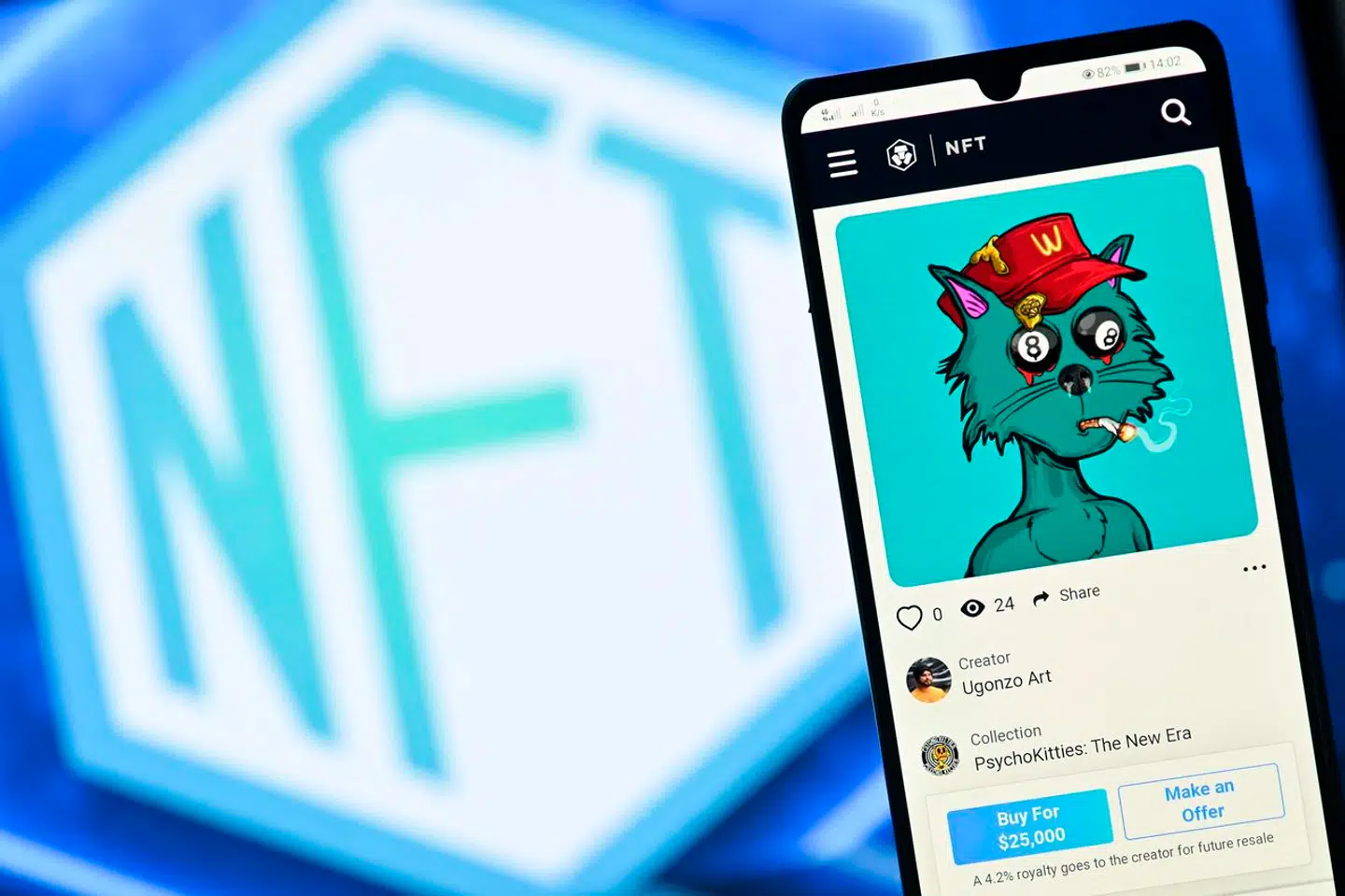 Kunstneren Ugonzo har skabt dette digitale værk. Arkivfoto fra 2021.