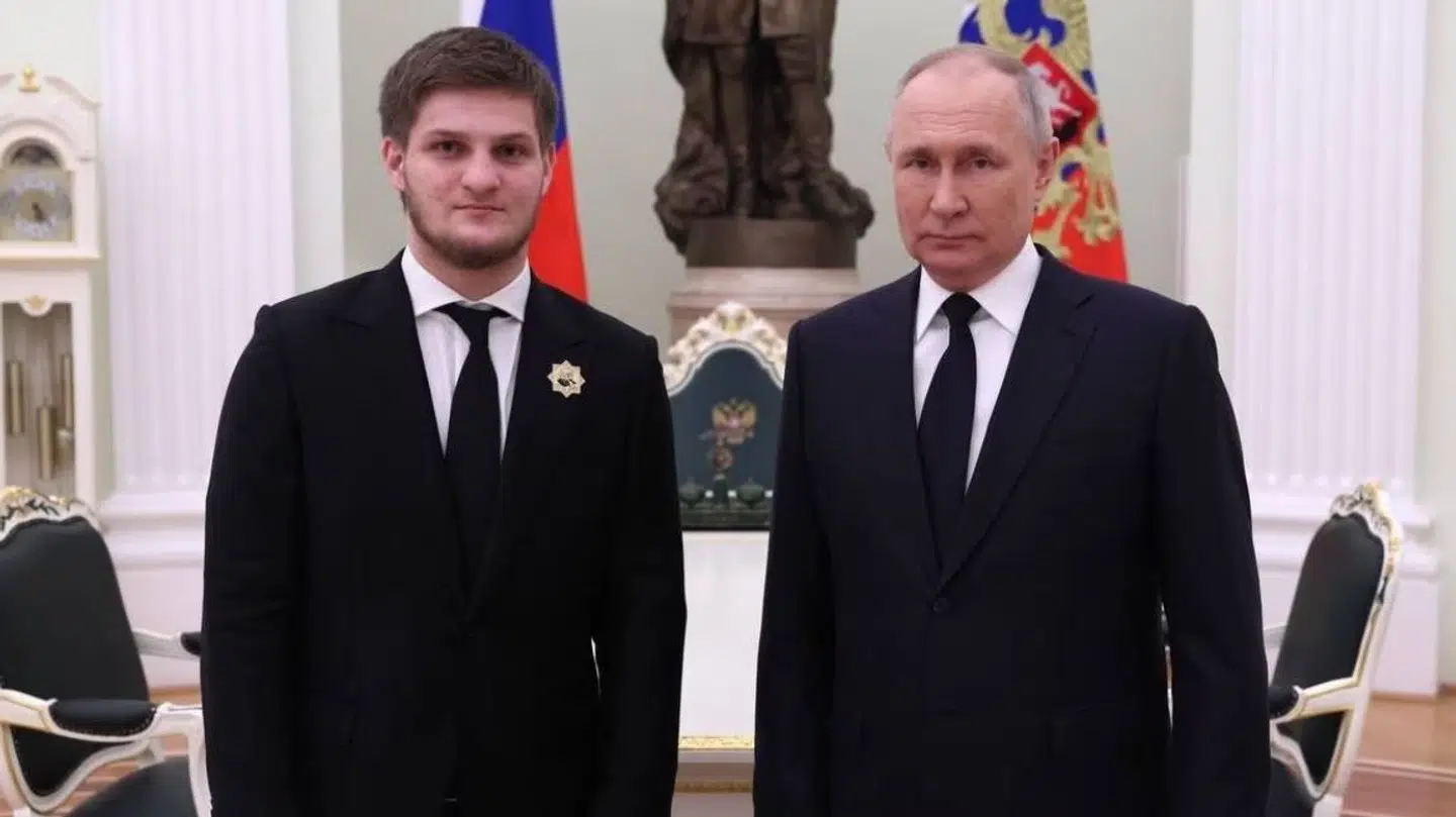 Akhmat Kadyrov og Vladimir Putin.