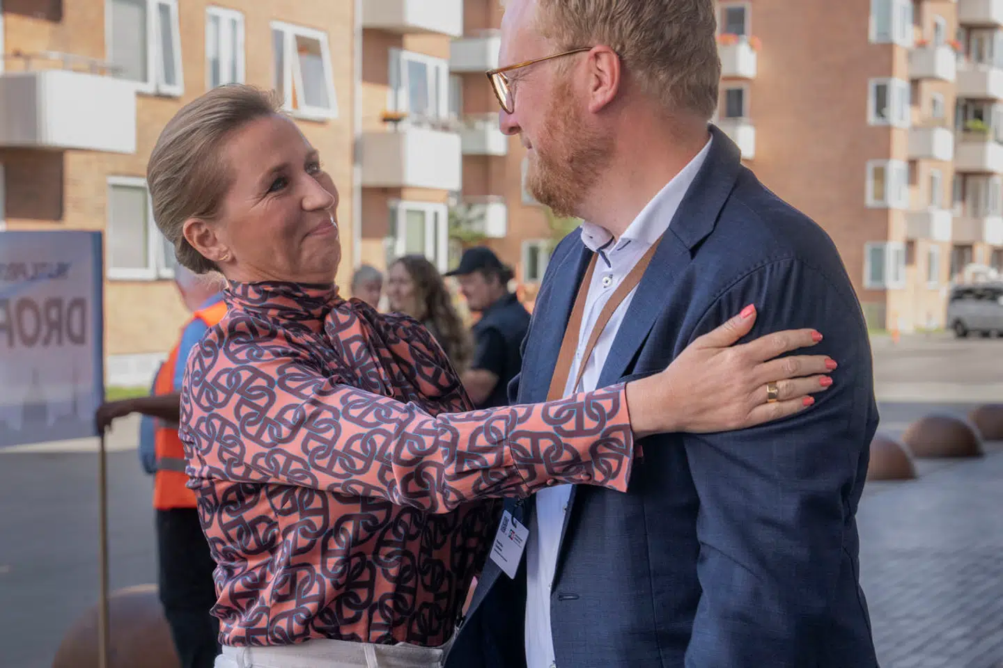 Mette Frederiksen og Morten Skov i forbindelse med FH's ekstraordinære kongres og valg af ham som ny formand.