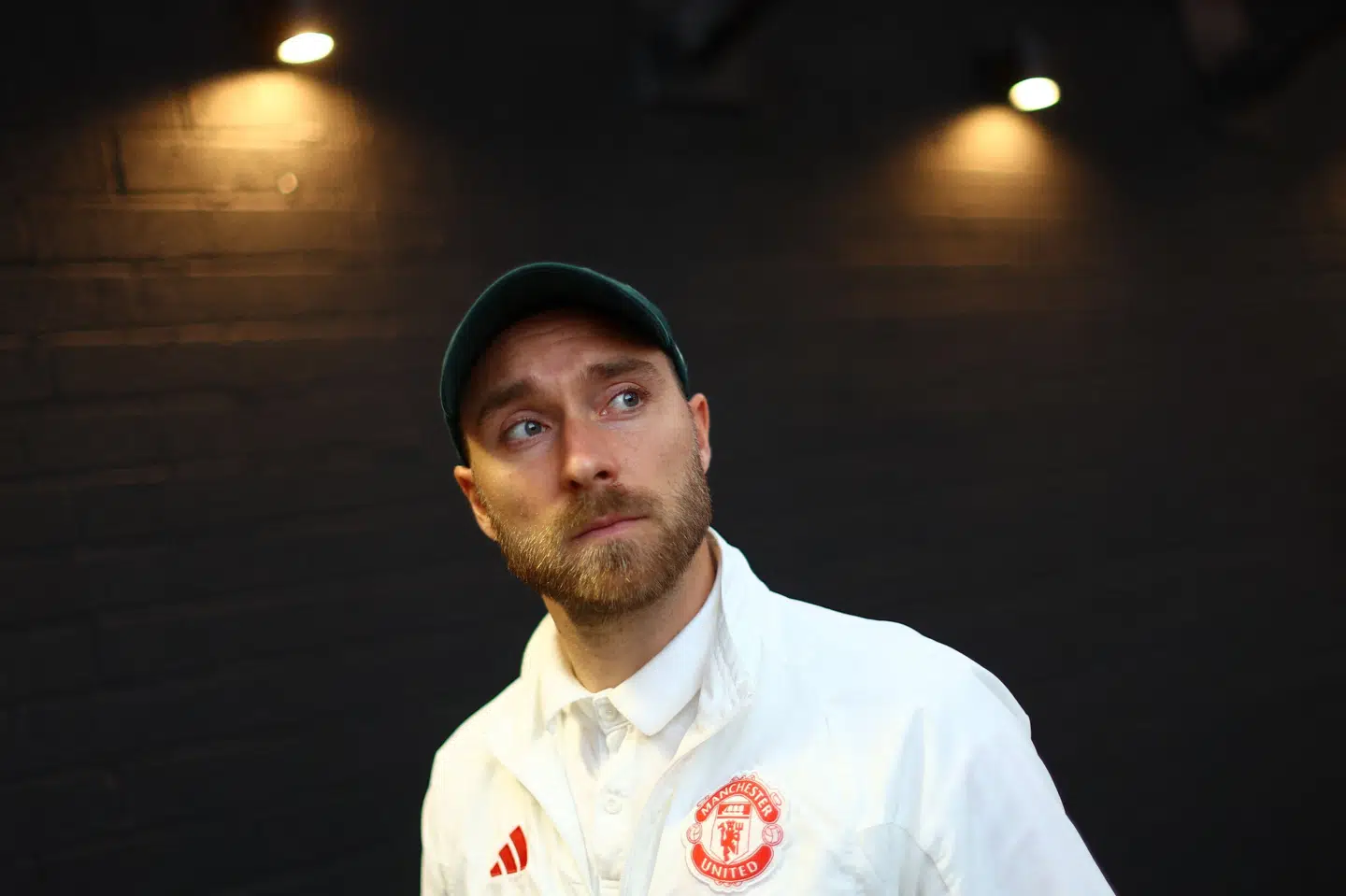 Christian Eriksen var syg og spillede derfor ikke for Manchester United tirsdag. (Arkivfoto).