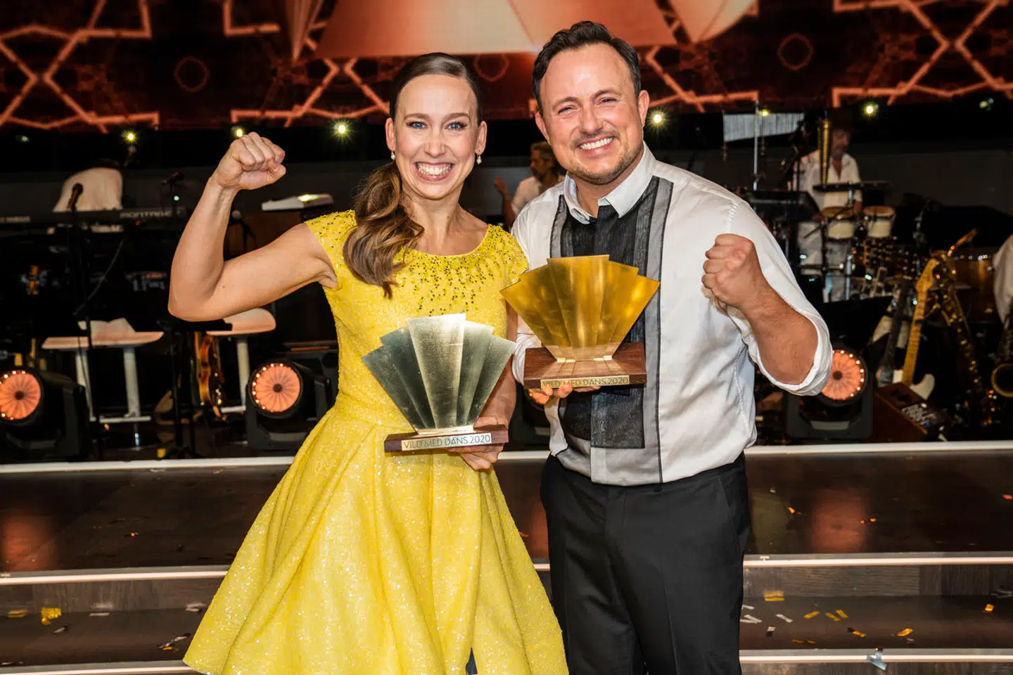 Merete Mærkedahl og Thomas Evers Poulsen vinder Vild med Dans finalen 2020.