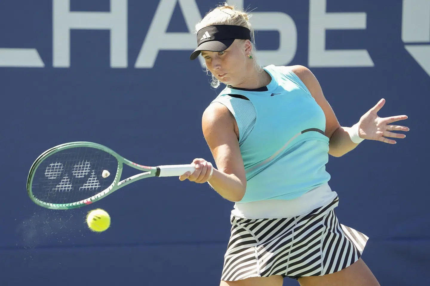 Ifølge hendes far havde Clara Tauson problemer med hoften onsdag. (Arkivfoto).