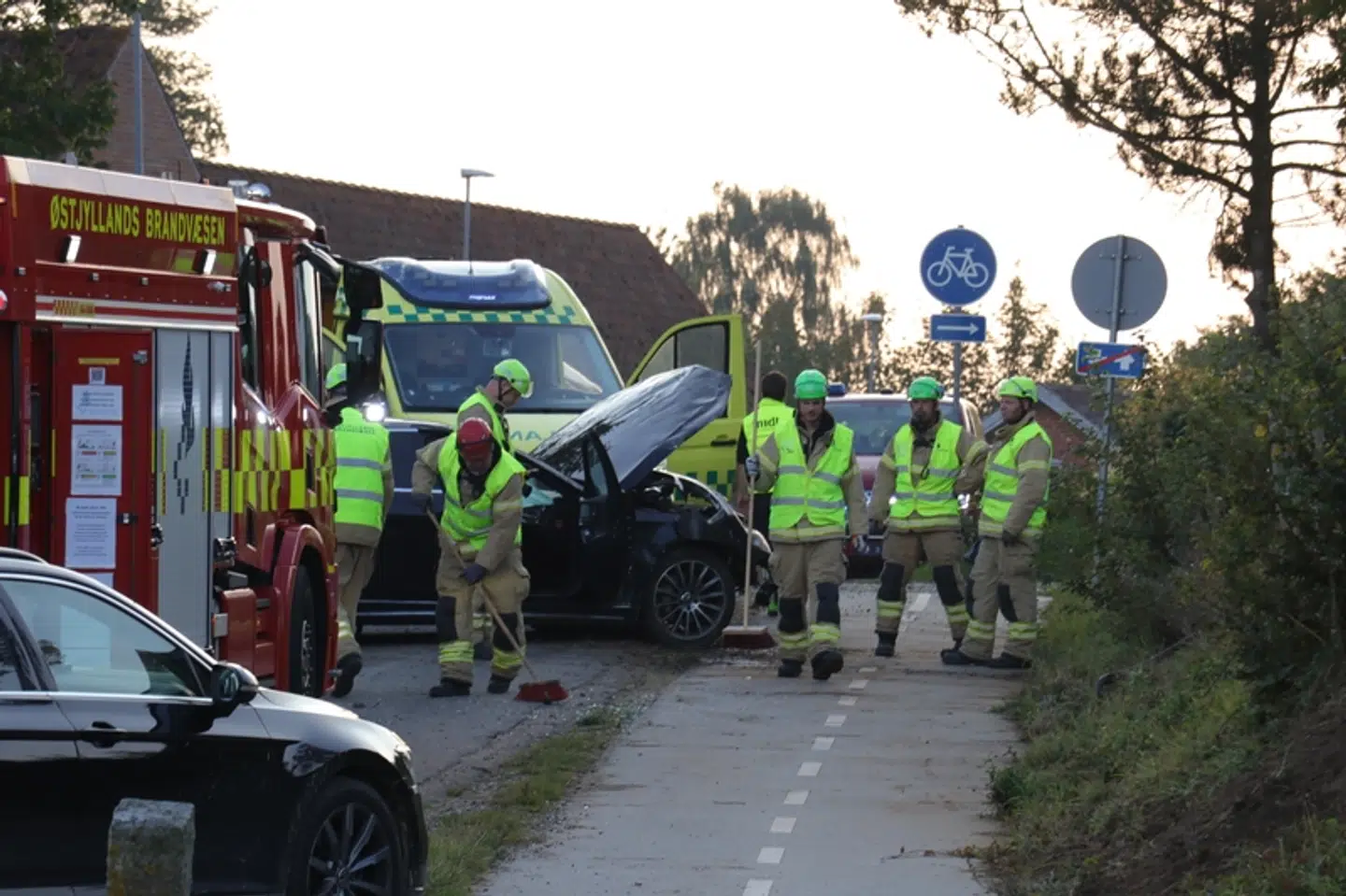 Solouheldet skete på Østergårdsvej, der forbinder byerne Solbjerg og Beder.