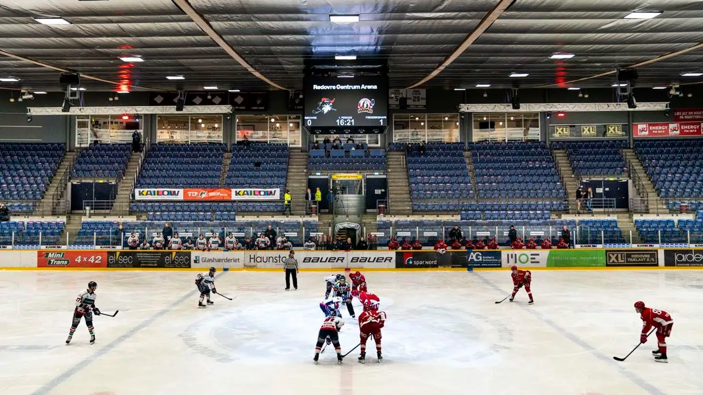 Rødovre Mighty Bulls under coronanedlukningen, hvor der ikke var nogen tilskuere.