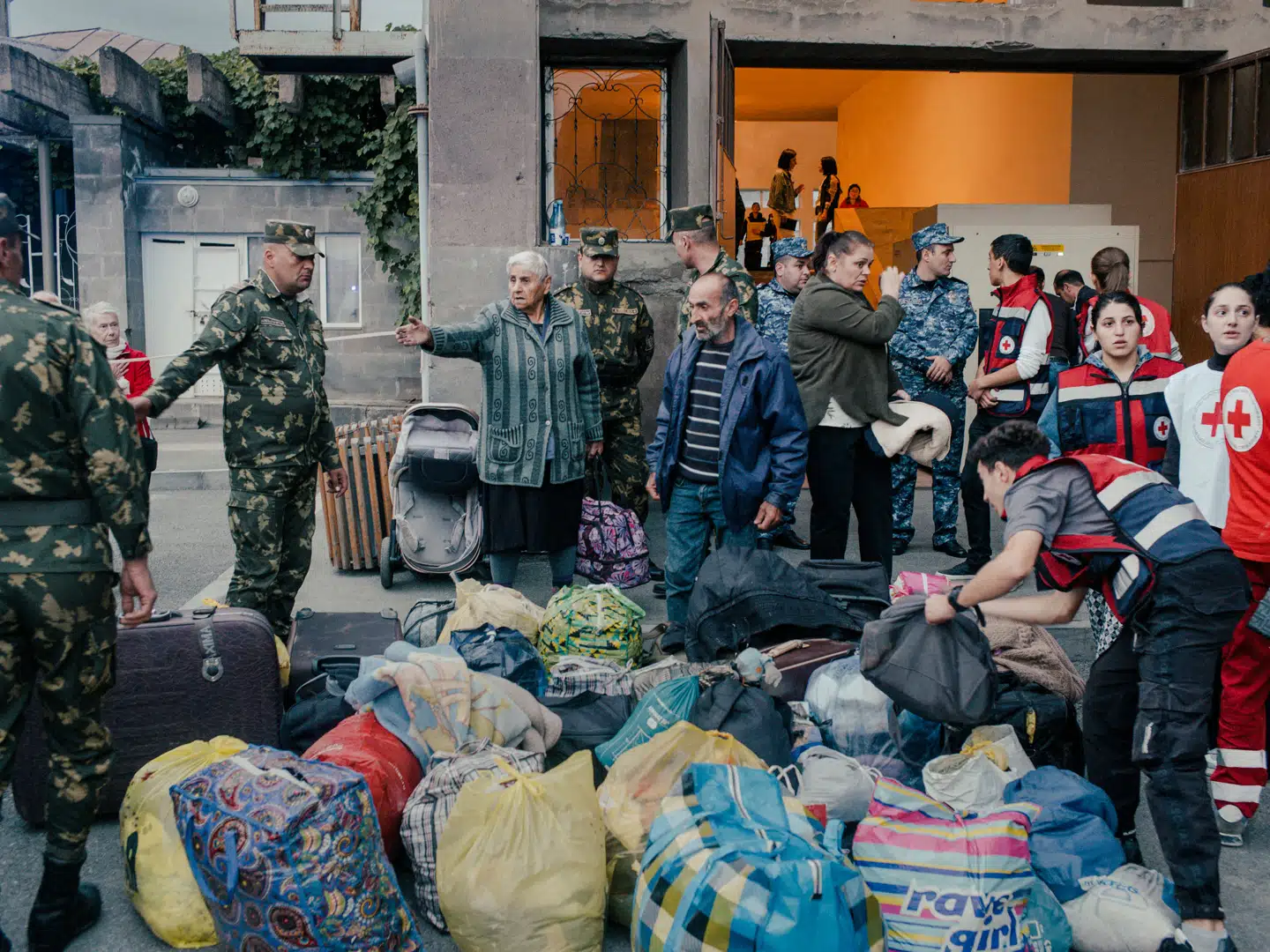 Flygtninge fra Nagorno-Karabakh ankommer til Goris i Armenien. Foto: Nanna Heitmann, The New York Times / Scanpix