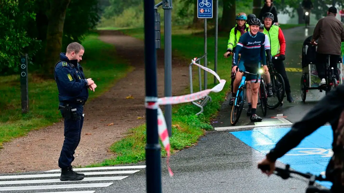 Et større område er blevet afspærret i forlængelse af overfaldet.
