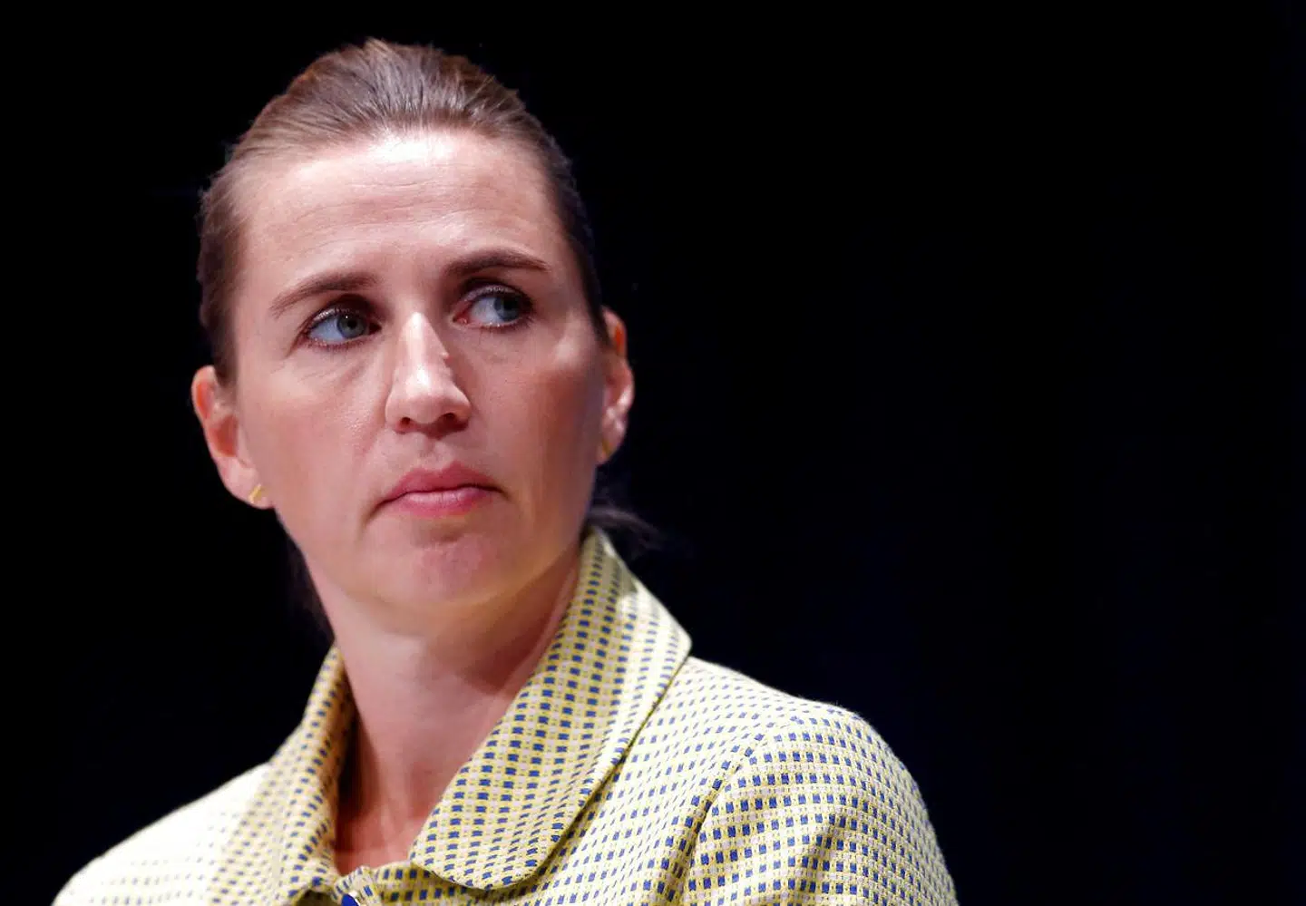 Her ses Mette Frederiksen